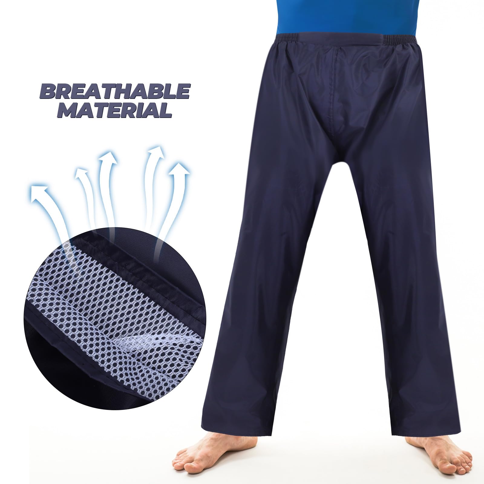 VALICLUD Pantalons De Pluie pour Hommes Pantalons De Pluie pour Femmes Pantalons De Pantalons Imperméables Hommes Et Femmes