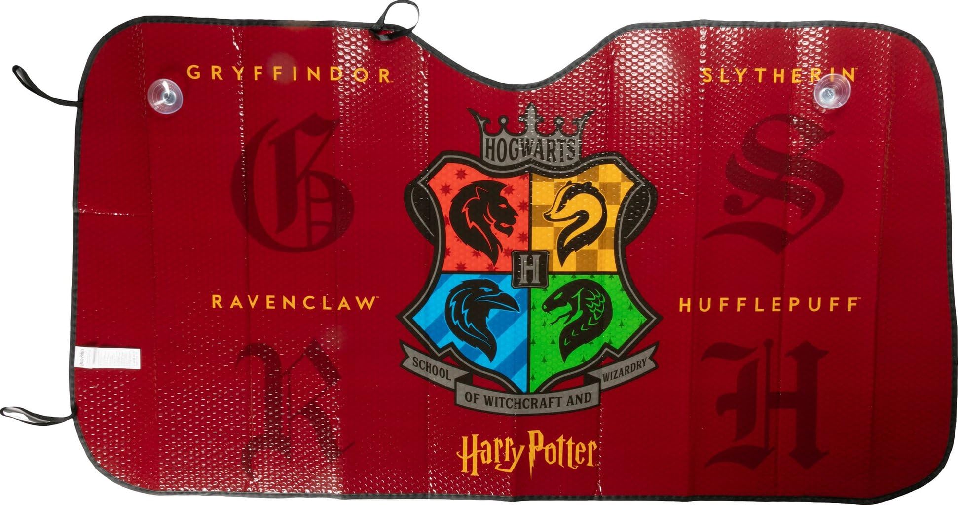 Tataway Harry Potter Car Front Sunshade 130×70 cm - Windshield Protection from Sun and Heat, Car Accessory with Iconic Fan Graphics