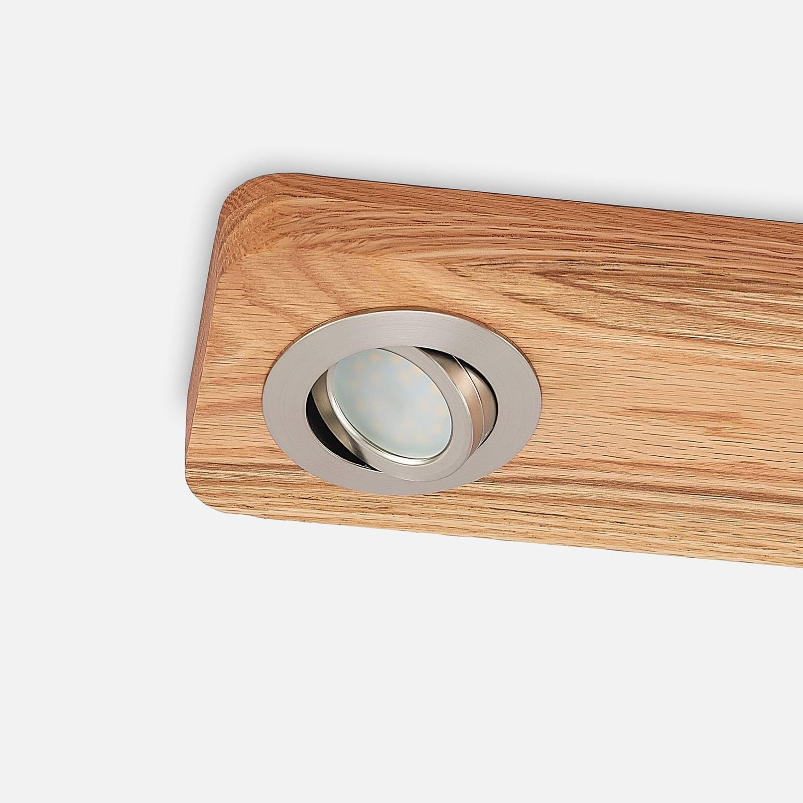 Lindby Plafoniera (Moderno) colore Ocra, in Legno ad es. Soggiorno & Sala da pranzo lampadina inclusa plafoniera legno lampada