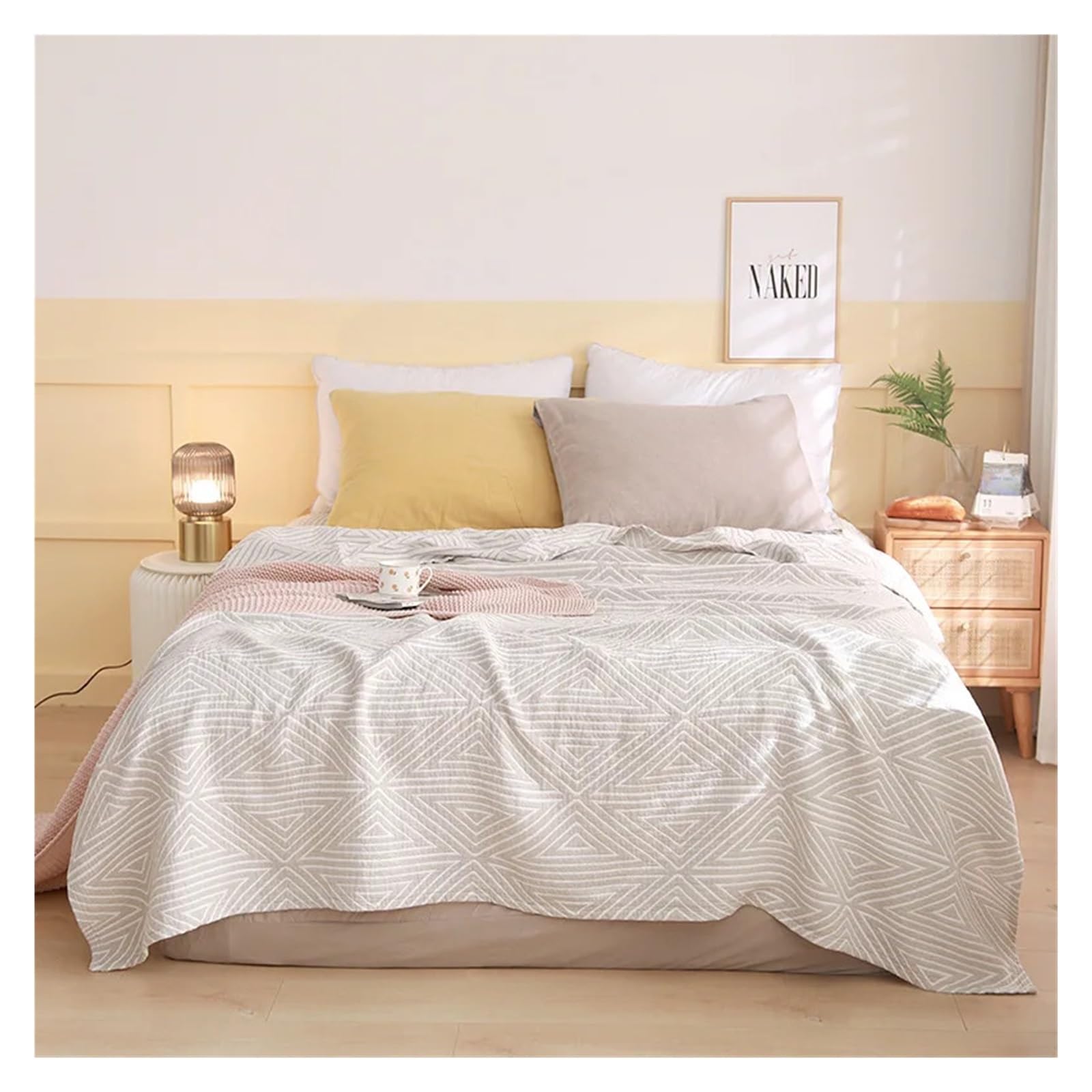 BAYNOPURIN Sofa Blanket Cotton Gauze Thin Summer Cooling Towel Blanket Bedspread on Bed Picnic Sofa Bedding Coverlet Sleeping Nap Quilt