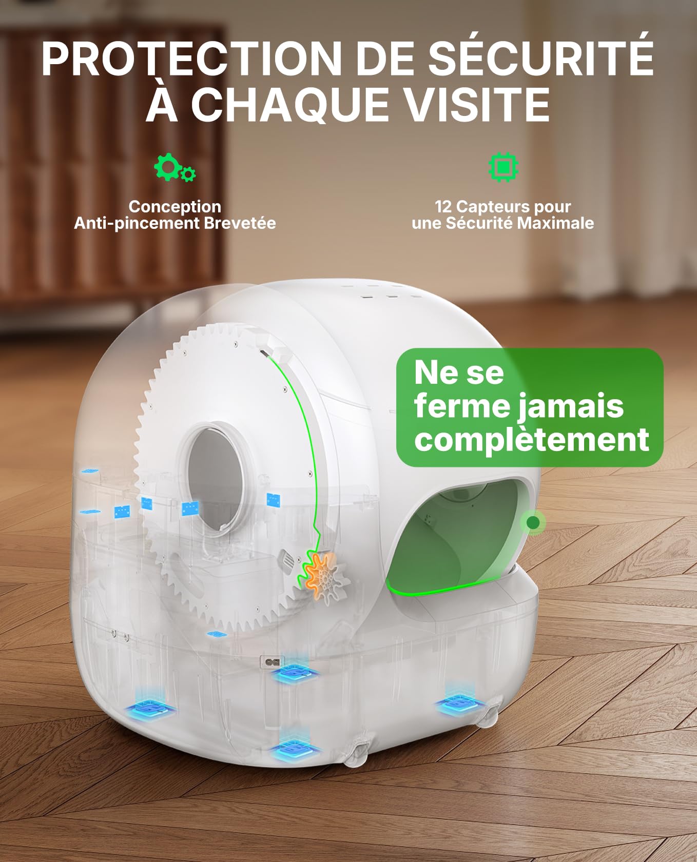 PETKIT PUROBOT MAX PRO 2 Litiere Chat Autonettoyante, Bac Litière Autonettoyante Nouvelle Amélioré avec Caméra, Entrée plus Grande,Wi-FI 2,4GHz&5GHz,Nettoyage et Suivi de Santé AI,pour Plusieurs Chats