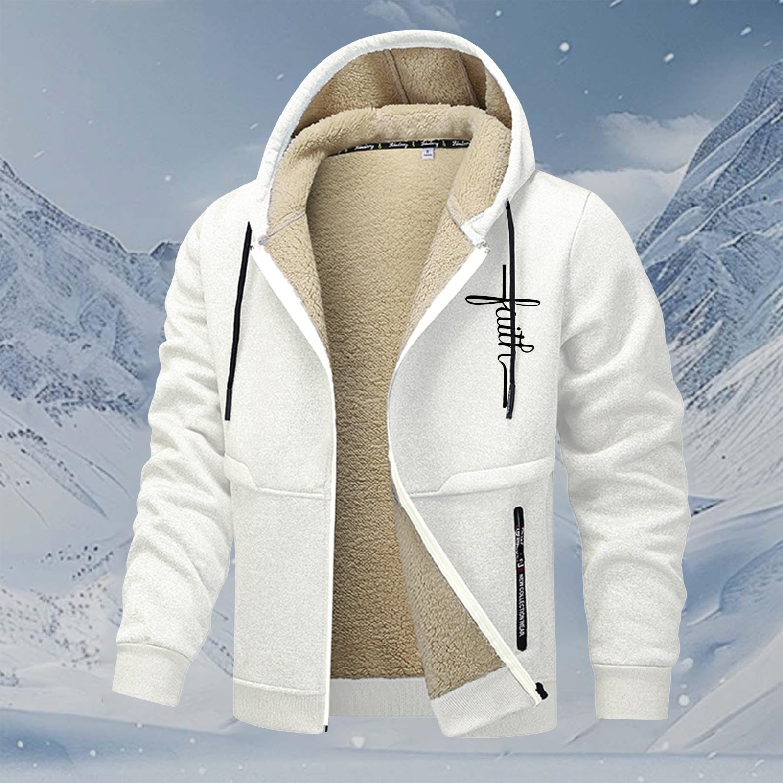 Sudadera con capucha para hombre, algodón, cálido, grueso, suave, invierno, otoño, informal, ajuste cómodo, cordón ajustable, sudadera, casa, ocio, viajes, A14
