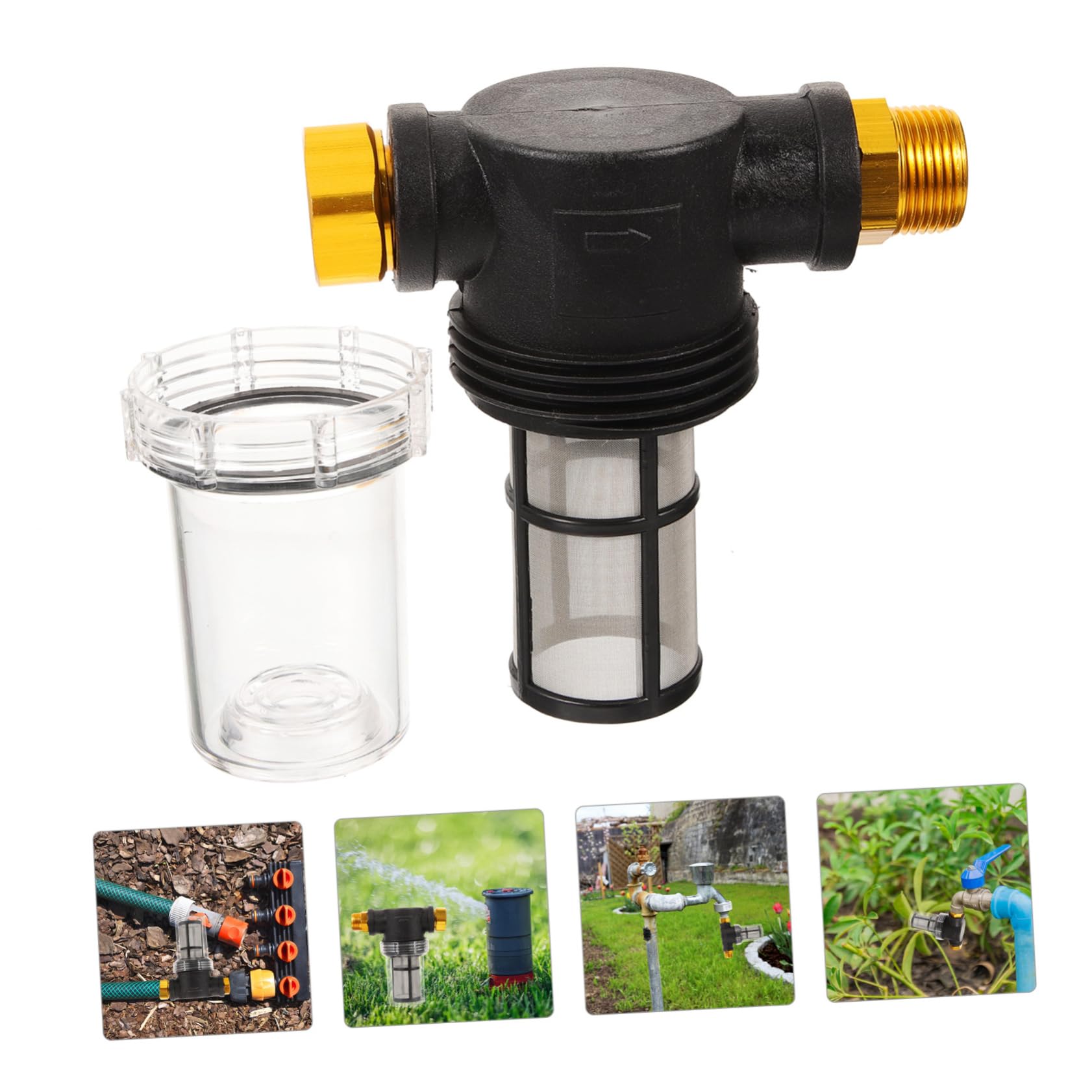 VICASKY Filtro de agua de alta presión para lavadora Filtro de sedimentos portátil para jardín Eu estándar de malla para operar sus dispositivos
