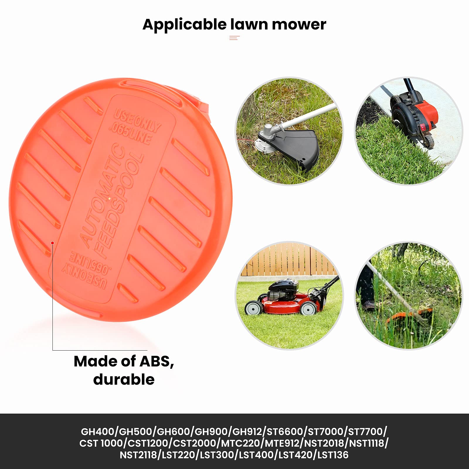 Lot De 8 Capuchons De Bobine De Rechange Pour Débroussailleuse Sans Fil