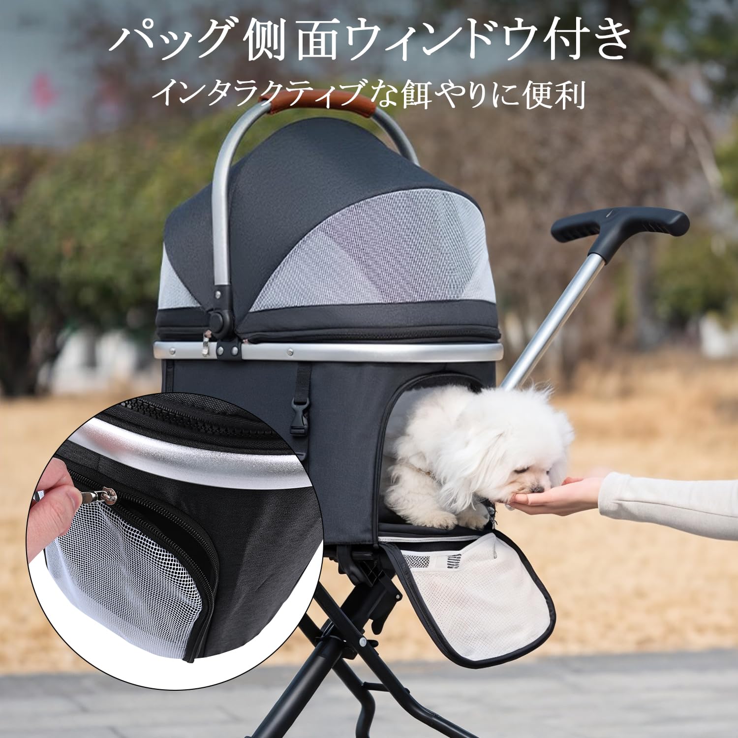 ✅Ebuty ペットカート 軽量型 超コンパクト 組立簡単 犬バギー 猫 自立 Amazon.co.jp: Ebuty ペットカート 分離型 多頭の小型犬&猫 中型犬一匹