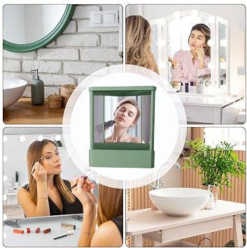 True Mirror - Real Image Non-reverse Mirror - True Mirror Non Reversing See The Real You - Left Right Non Reverse Mirror - Non Reversing Mirror For Real Image For Modeling, Makeup, Haircuts And Beauty