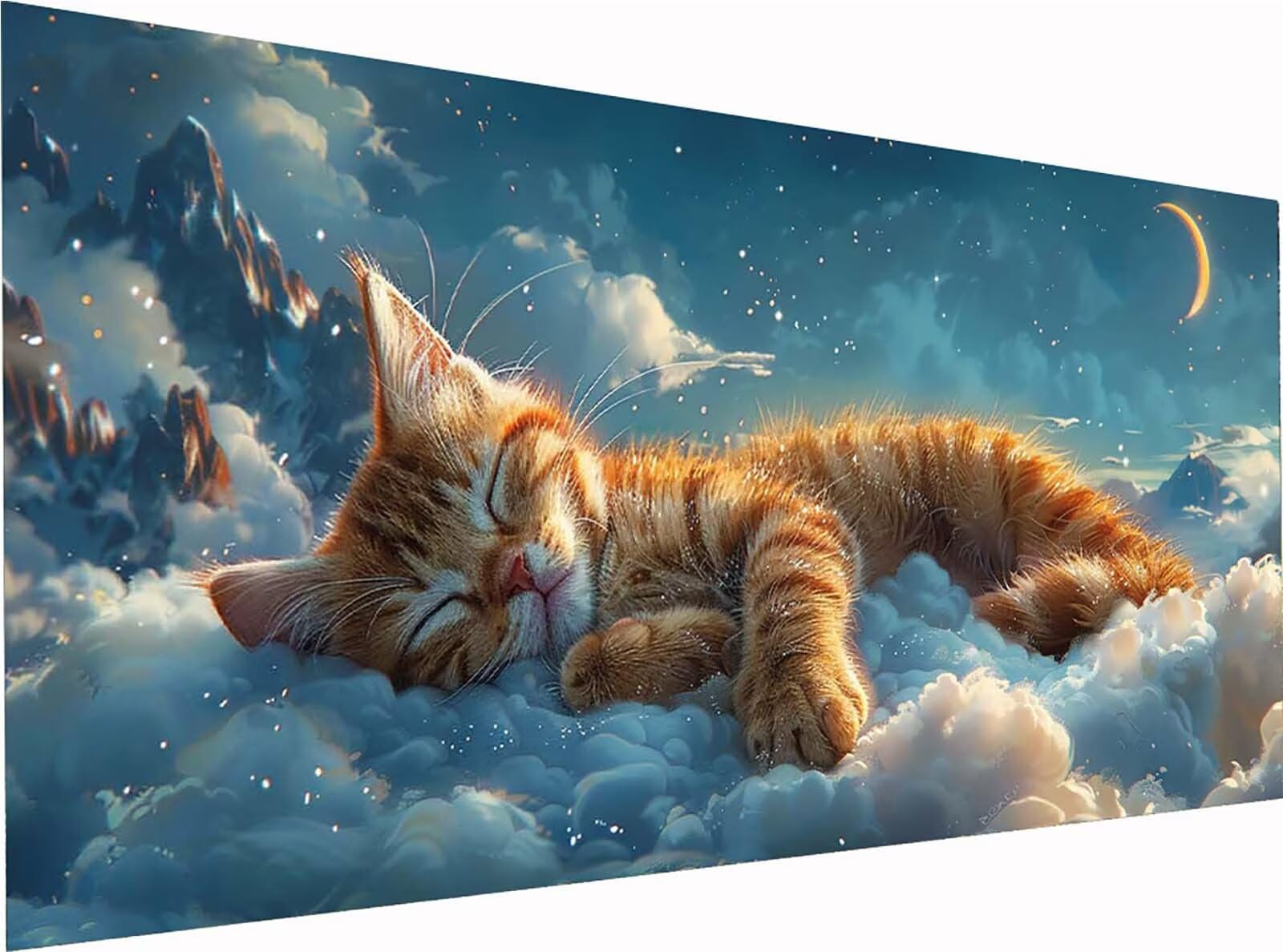 Gatto Diamond Painting Grandi Dimensioni 50x100cm, Diamond Painting Z-2936
