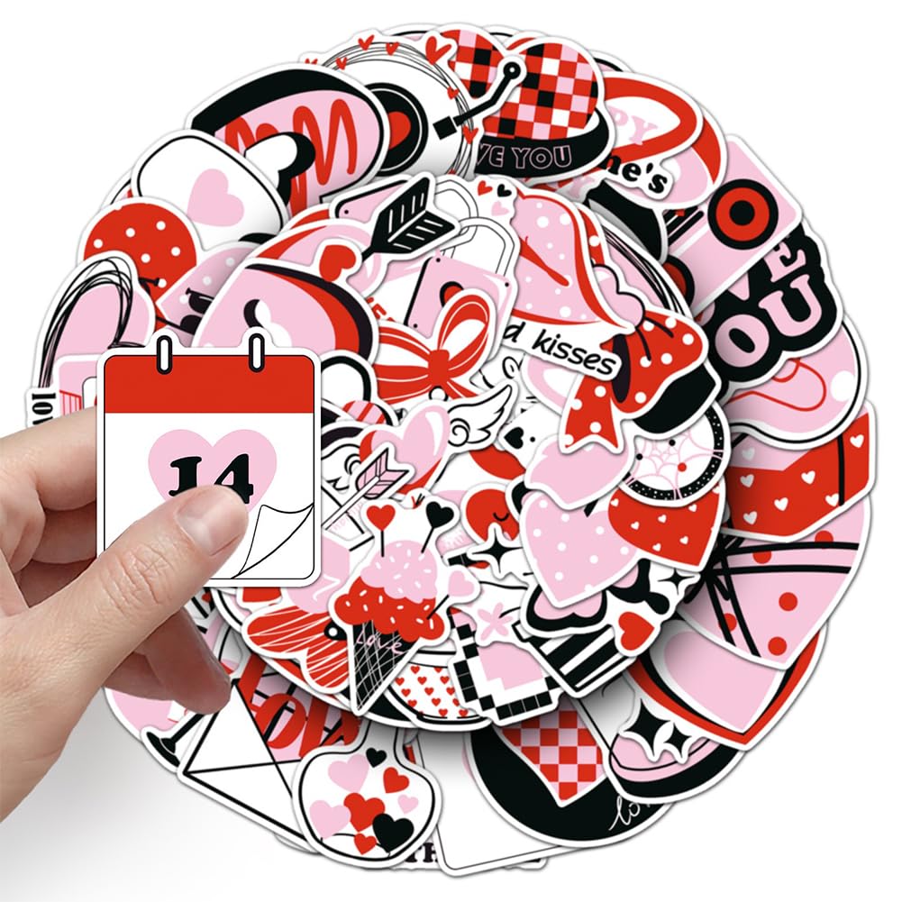 STICKER GRAPHICS 2／DO YOU LOVE STICKERS? Amazon.com: I Love You Stickers |50Pcs Valentine's Day Theme
