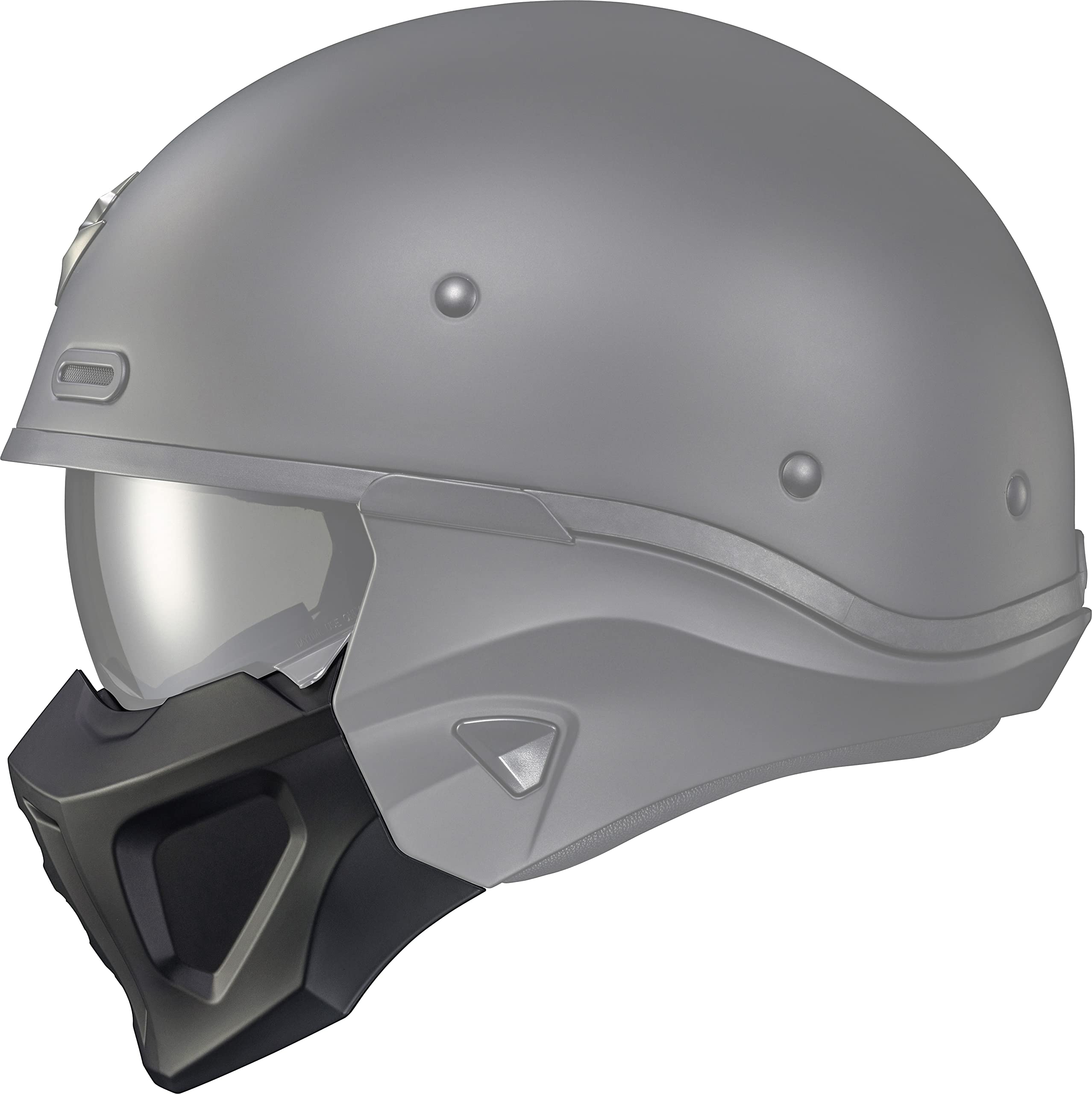 ScorpionEXO Covert X Optional Replacement Chin Cover for Covert X Helmets (Matte Black) : Automotive