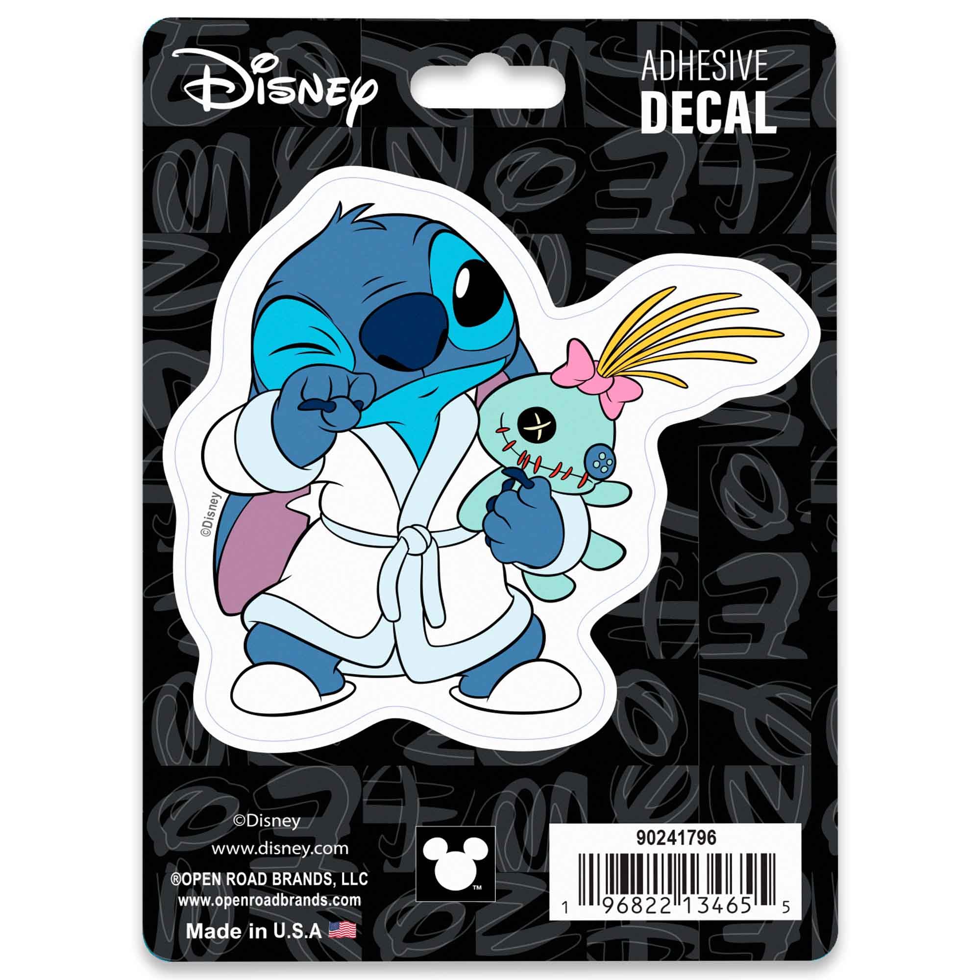 Disney Lilo and Stitch in Robe Adhesive Vinyl Decal