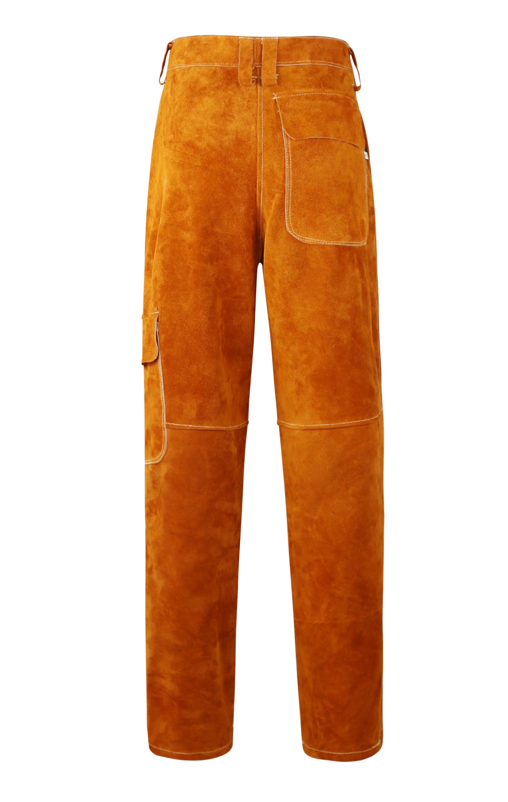 Pantalones Protectores de Cuero para Soldadura, Resistentes al Calor y a Las Llamas, protección Resistente para tareas industriales
