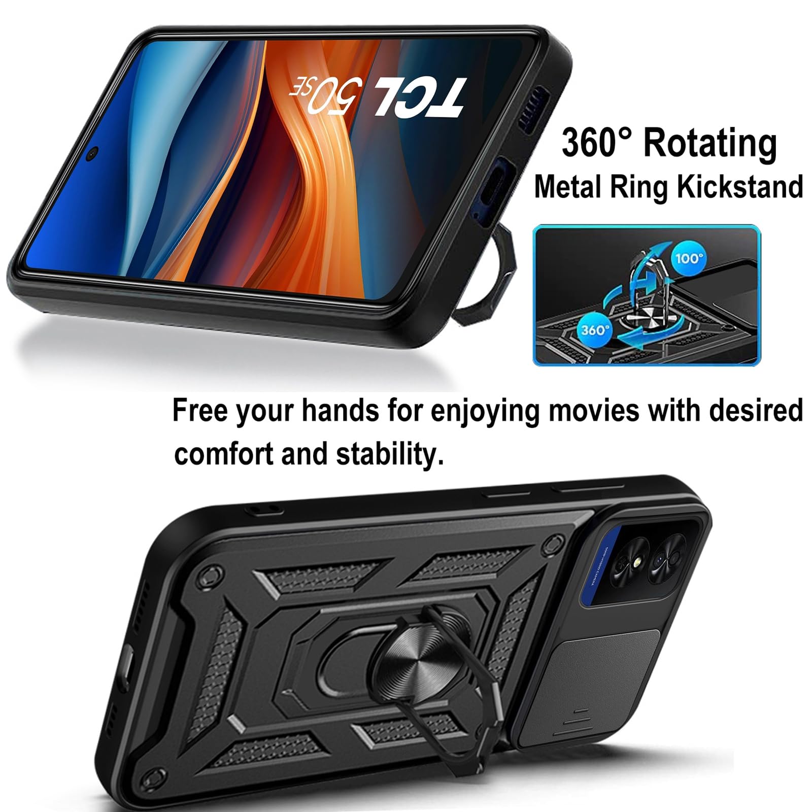 KZIOACSH Case for TCL 50 SE 4G - Image 4