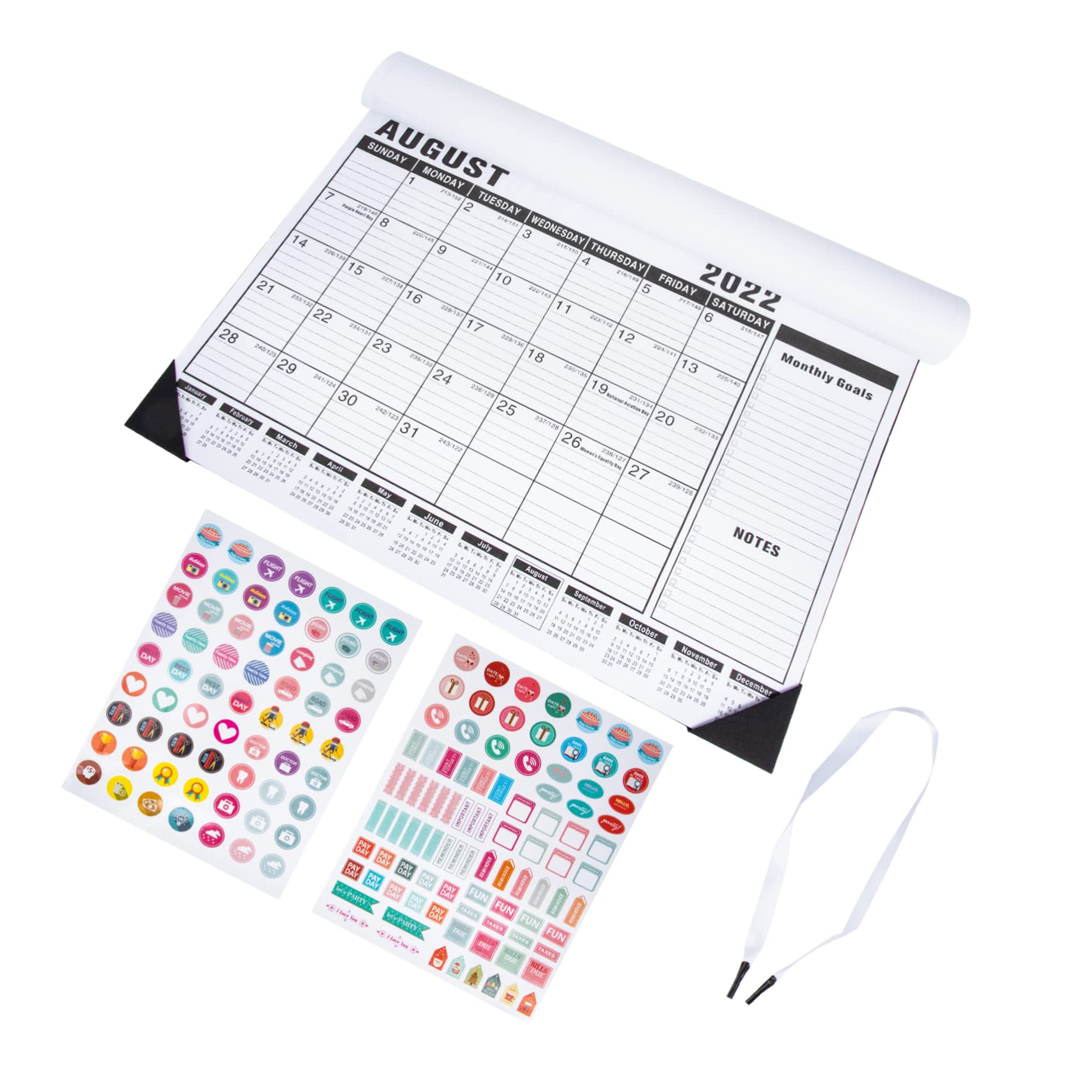 VILLCASE 3 Piezas Calendario de pared 2023 calendario de escritorio ingles decoración de calendario colgante multifunción organizador mesa escritorio calendarios de mesa calendario mensual