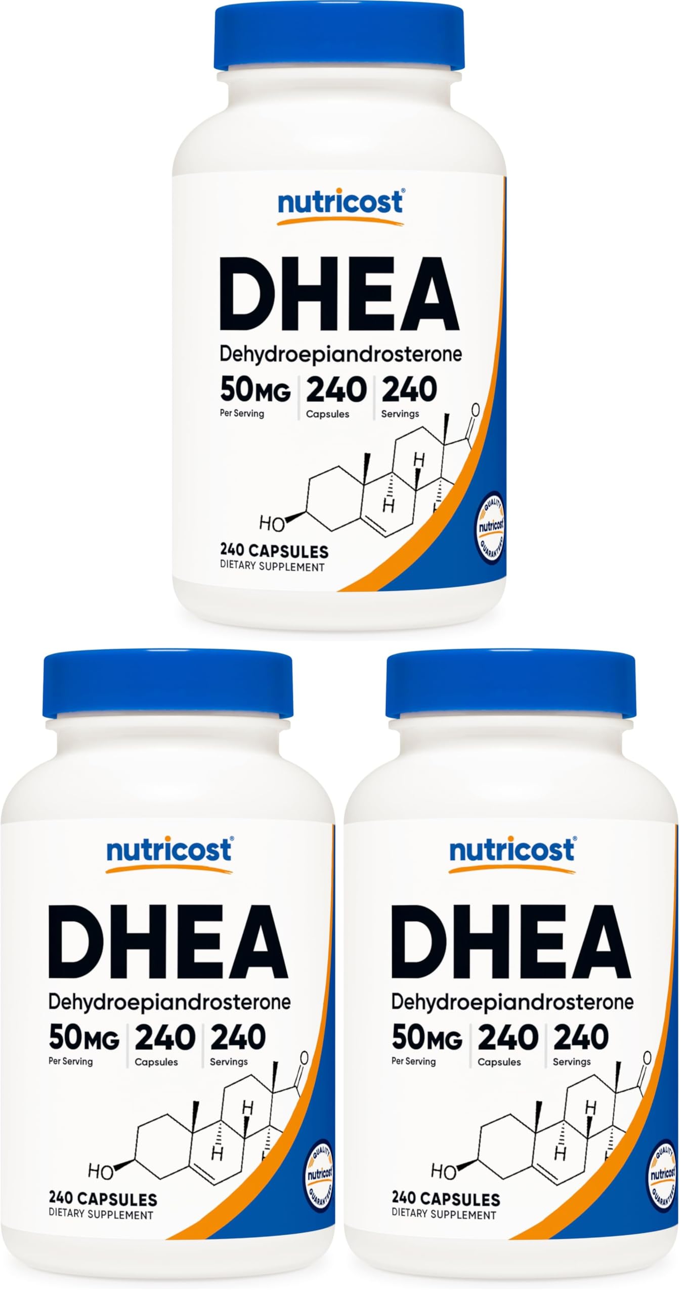Nutricost DHEA 50mg, 120 Capsules, Gluten-Free, Soy-Free, GMO-Free — Amazon image 6