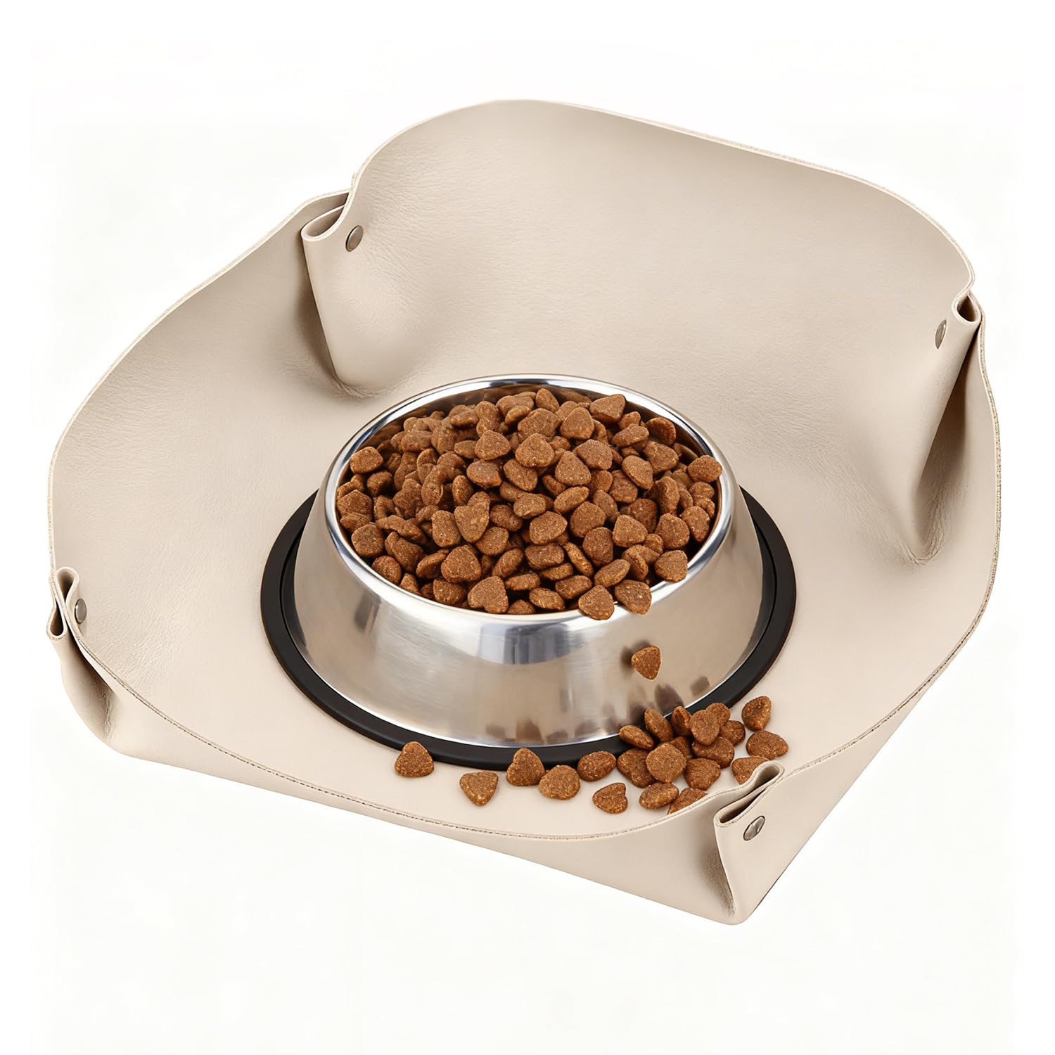 Photo 1 of *MISSING PARTS - see clerk notes*
Waterproof Pet Feeding Mat with High Raised Edges to Prevent Spills, Protective Placemat for Dog Cat Food & Water Bowls - Effective Working Size: 9"x9"