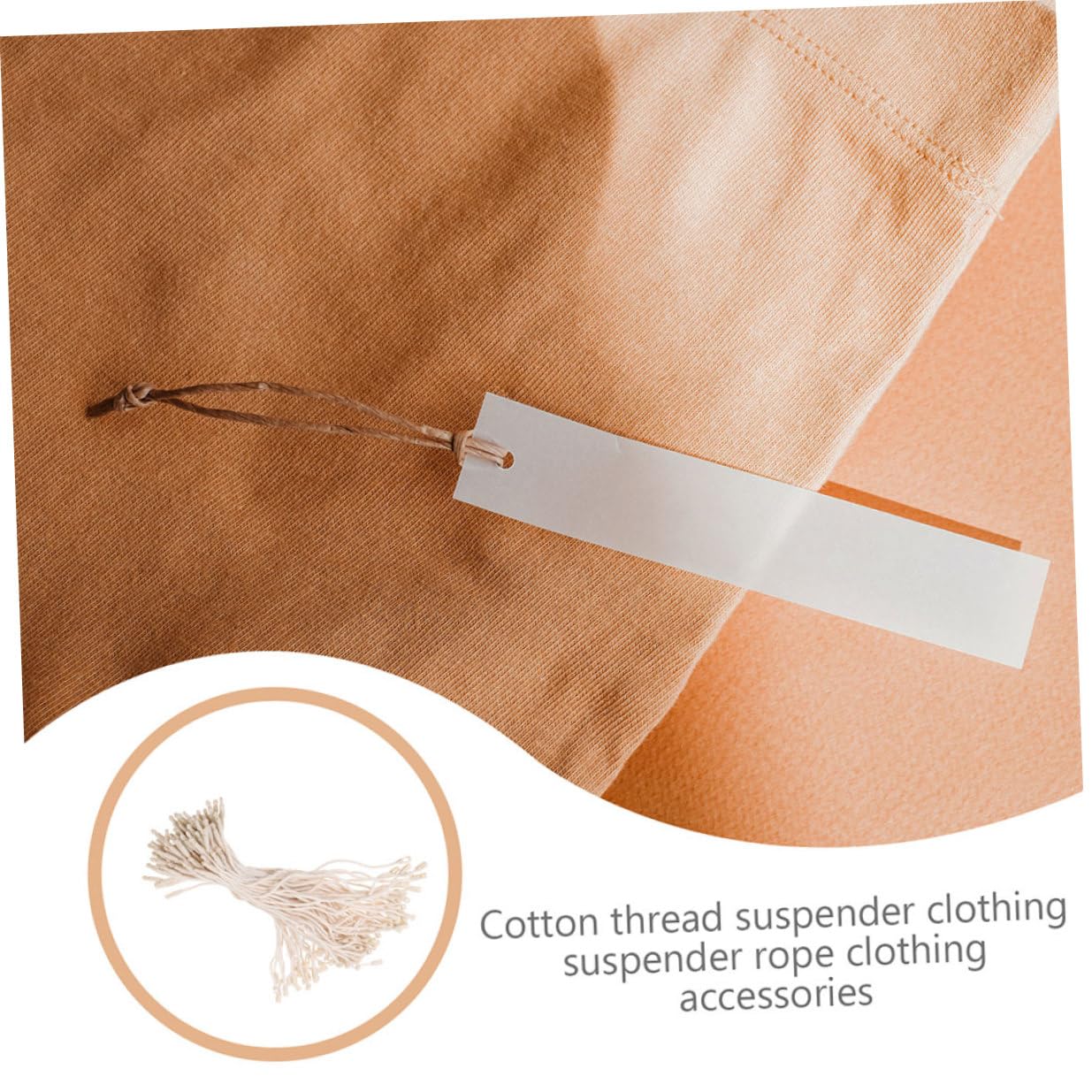 Garneck 990 Pièces Cordons Coton pour Étiquettes Suspendues Ficelles pour Étiquettes de Vêtements Corde Douce de Prix