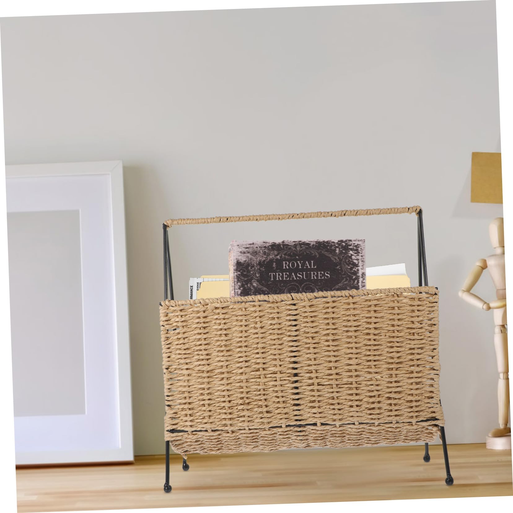 Cabilock Panier De Rangement Tressé Style Panier Décoratif Multifonctionnel Pour Snacks Organisateur De Maison