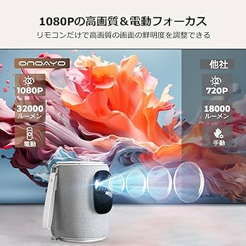 Amazon.co.jp: 【2025革新静音プロジェクター】ONOAYO