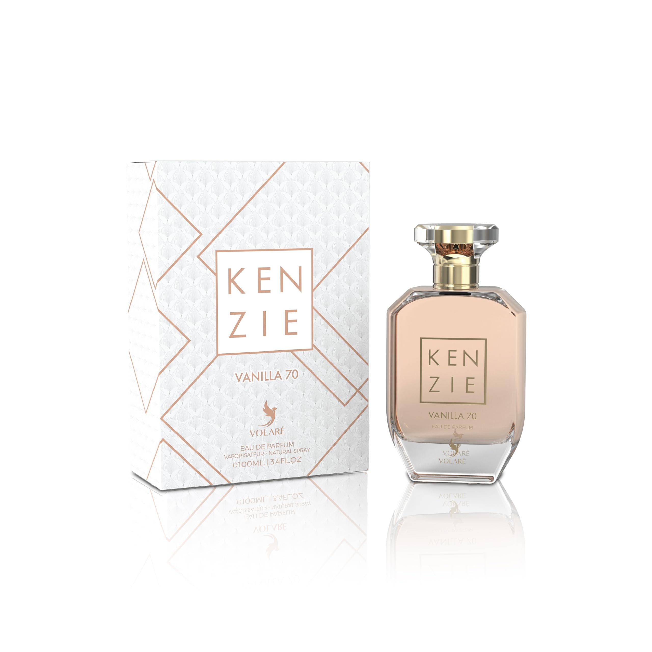 VOLARÉKenzie Vanilla 70 Eau de Parfum for Women - 100ml | Powdery Vanilla, Amber & Oud Fragrance