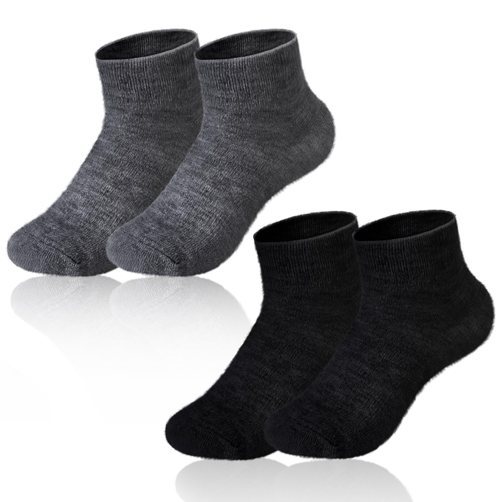 Cutecrop 2 Pairs Alpaca Wool Ankle Socks