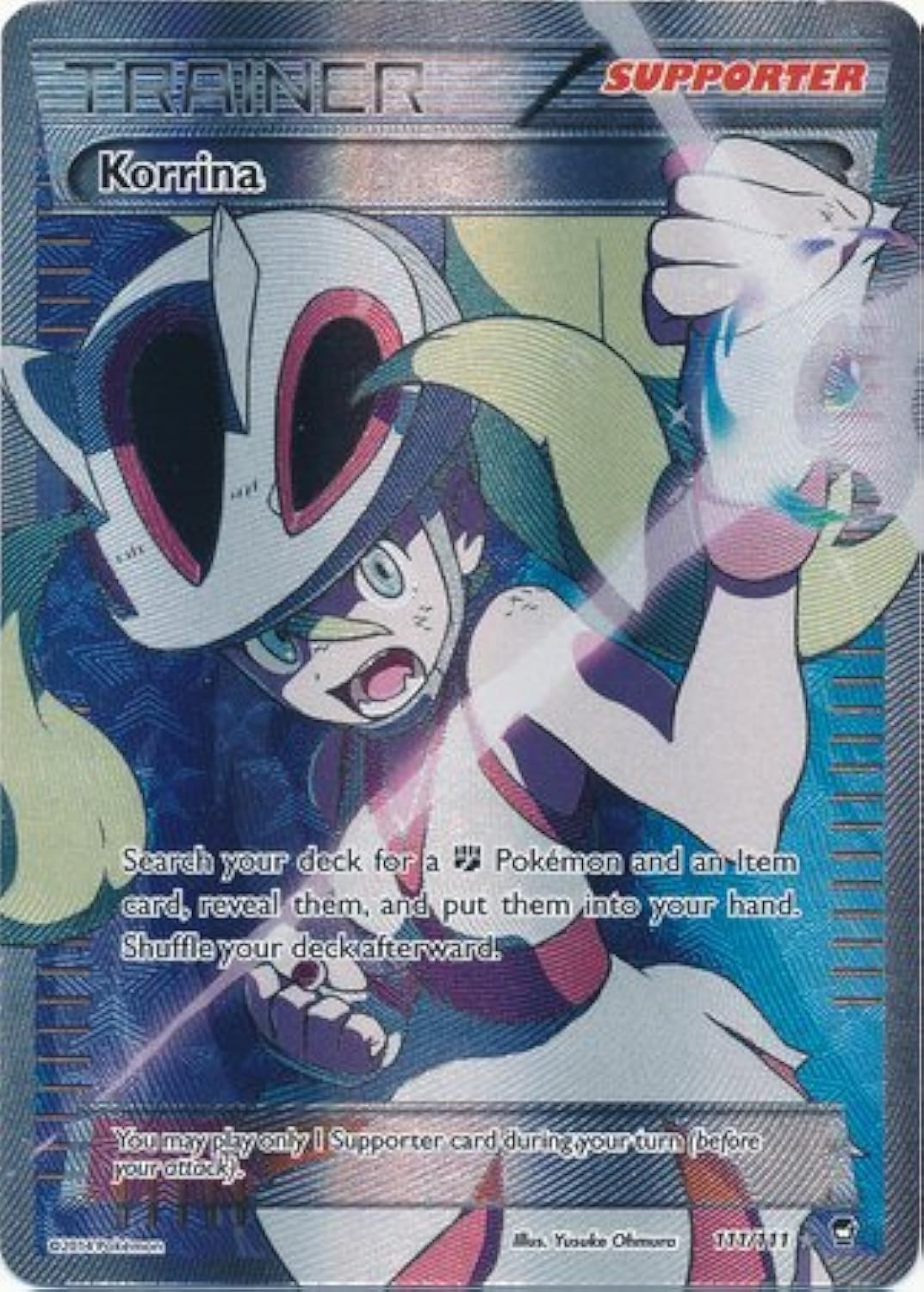 Amazon.com: Pokemon - Korrina (111/111) - XY Furious Fists - Holo