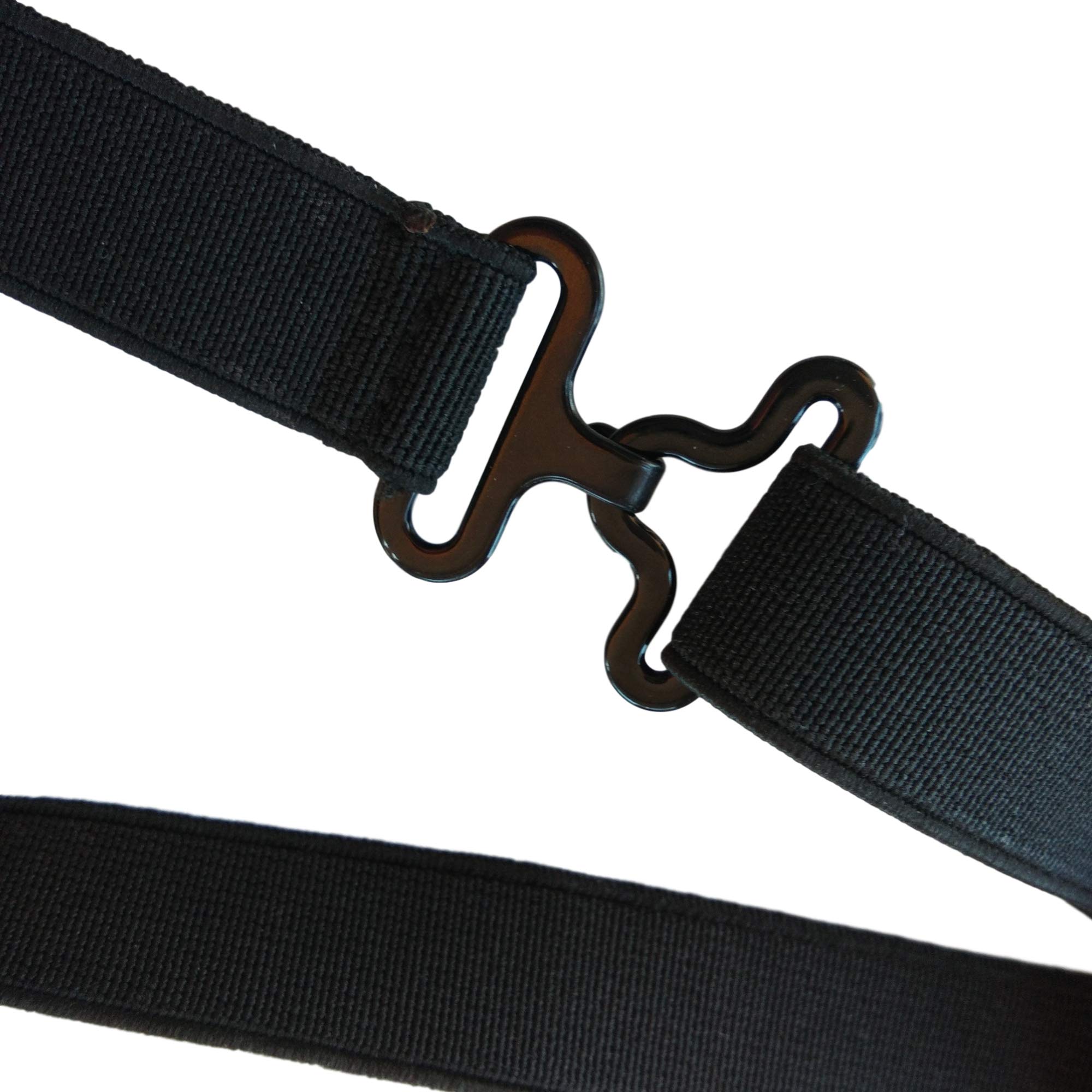 CUSHYSTORE 3X Black Adjustable Elastic Strap Band for Bow Tie Bowtie Belt Pre-Tied 52 cm