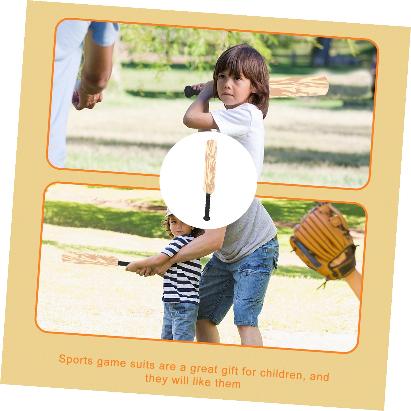Set da Gioco Cricket per 24 Pollici Mazza in Spugna Eva Sicura, Kit Giocattolo Creativo Sport all’Aperto per attività Ricreative nel Giardino e Interazione