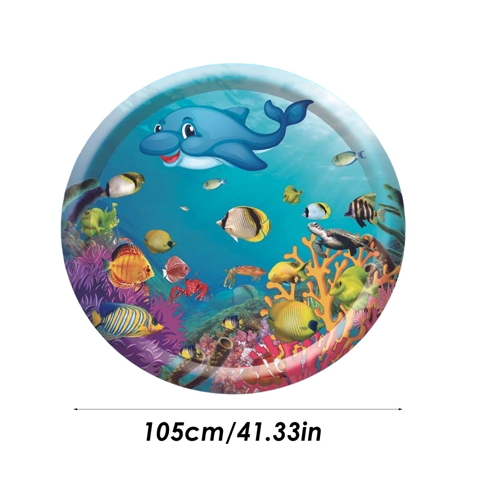 Tappetino Gioco Acqua Per Gatti - Design Oceano 65x50 Cm - Rinfresca E Diverti Il Tuo Micio In Estate - Foto 6