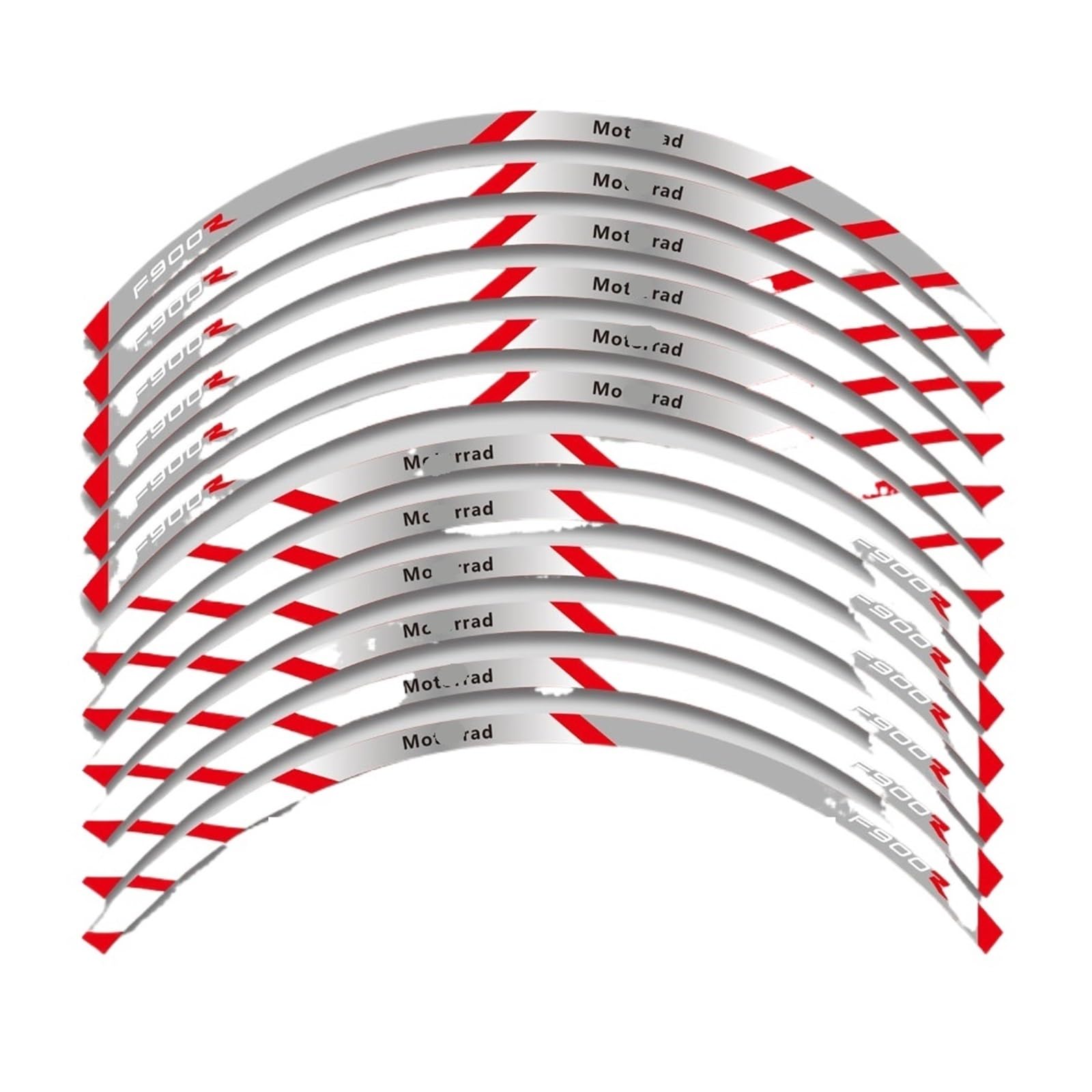 Reflective Sticker for B&MW F900R F 900R Motorcycle Accessories Wheels Sticker Rim Tire Stripe Waterproof Decorative Decals Set