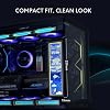 Lian Li PC için 8,8 inç Evrensel Ekran - Herhangi Bir Bilgisayar Kurulumu için Ayarlanabilir Montaj - Özelleştirilebilir ARGB Çerçevesi - PC Sıcaklık Ekran Paneli - LCD Ekran Ekranı - Mini Monitör