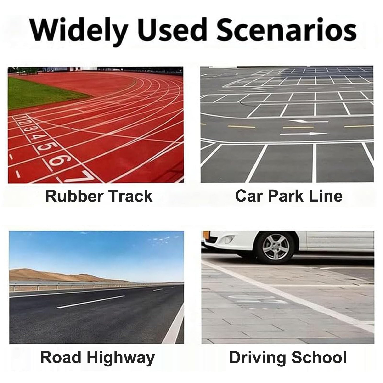 Straßenmarkierungsmaschine für Gehweg, Gras, Fahrschule, Fabrik, Landebahnen, Parkplätze