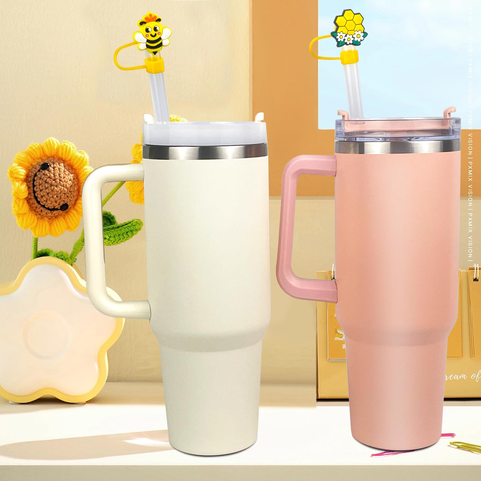 Bouchons De Paille Réutilisables, 4 Pièces, Anti-poussière