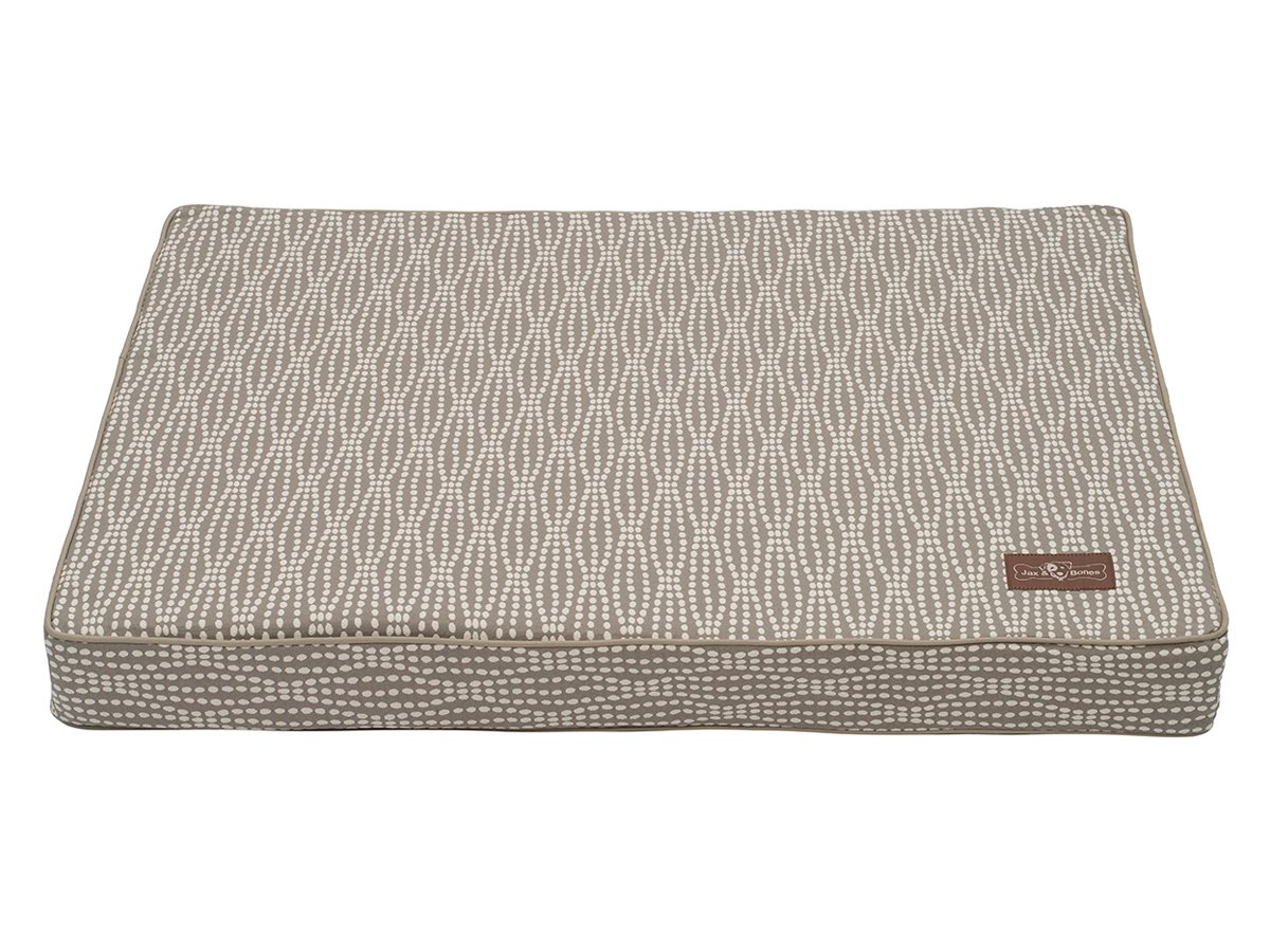 Jax and Bones Pearl Premium Cotton Blend Rectangular Pillow Dog Bed, Medium