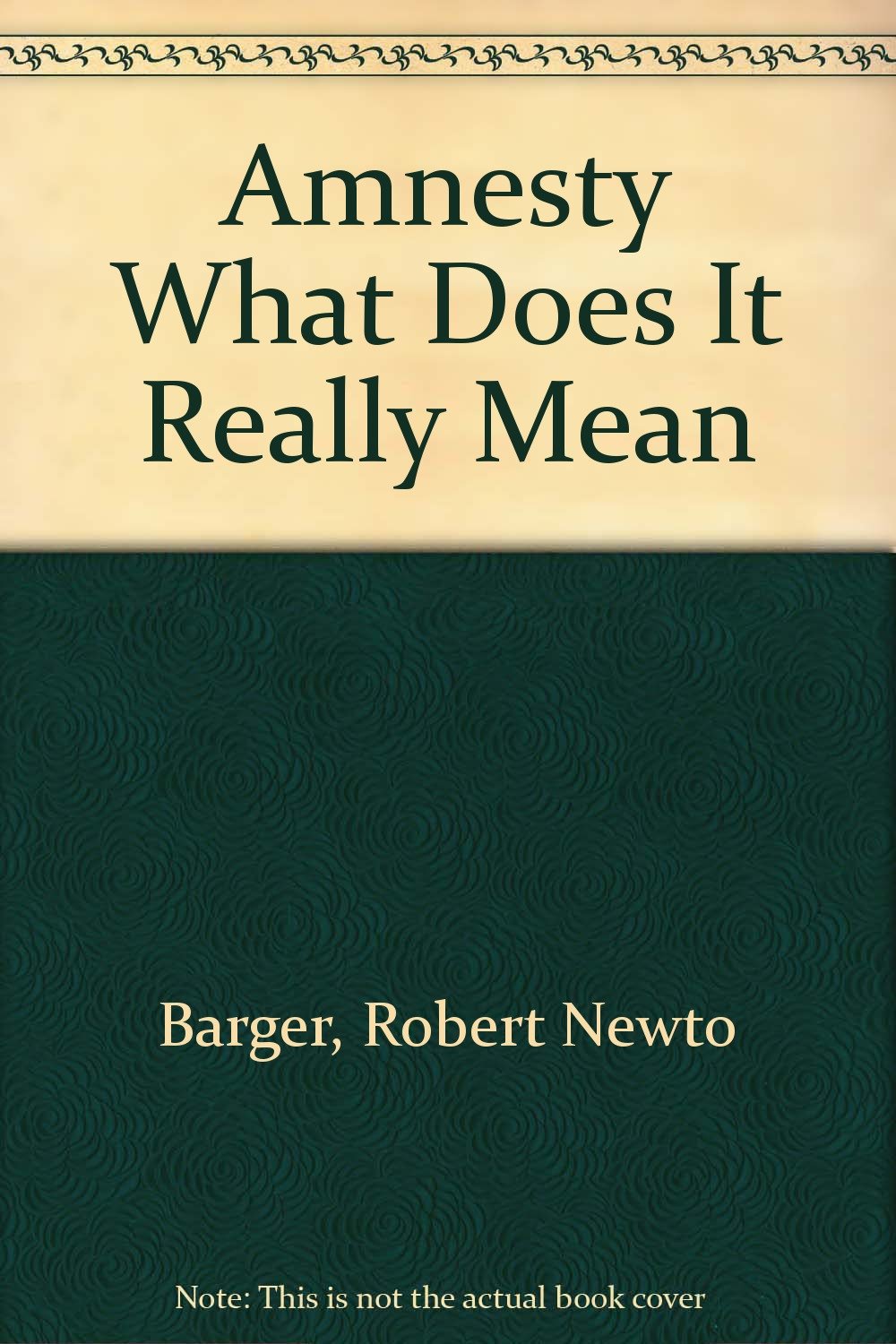 Amnesty what does it really mean? BargerRobertNewto Books