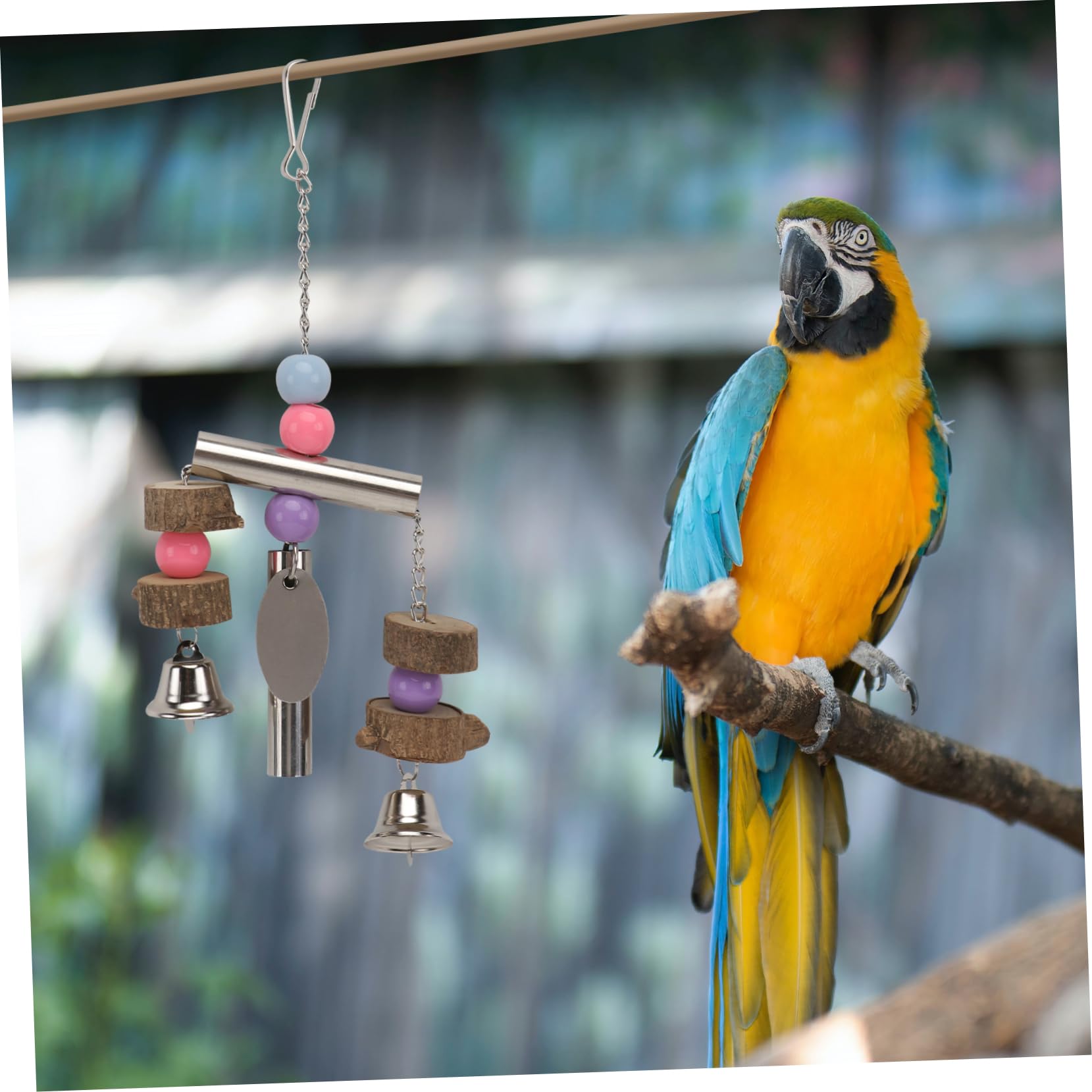 POPETPOP 3st Vogel Glocke Vogelspielzeug Für Sittiche Conure-Spielzeug Wellensittichspielzeug Käfig Hängendes Spielzeug Papagei Mittel Und Groß
