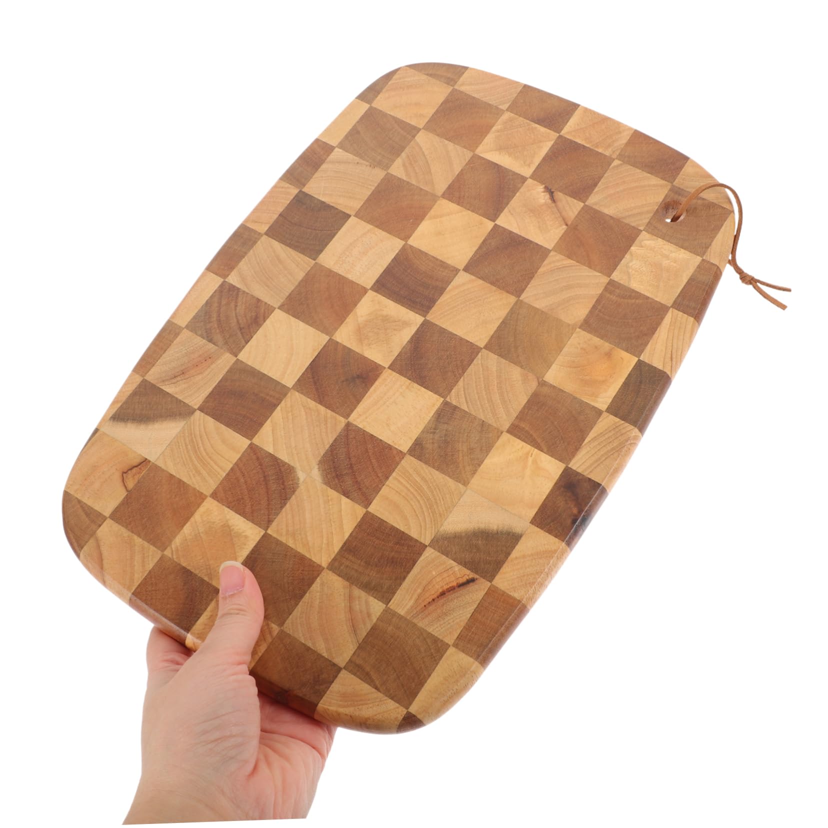 Mikinona Tabla de Cortar de Madera de Doble Cara para Cocina 1 Pieza