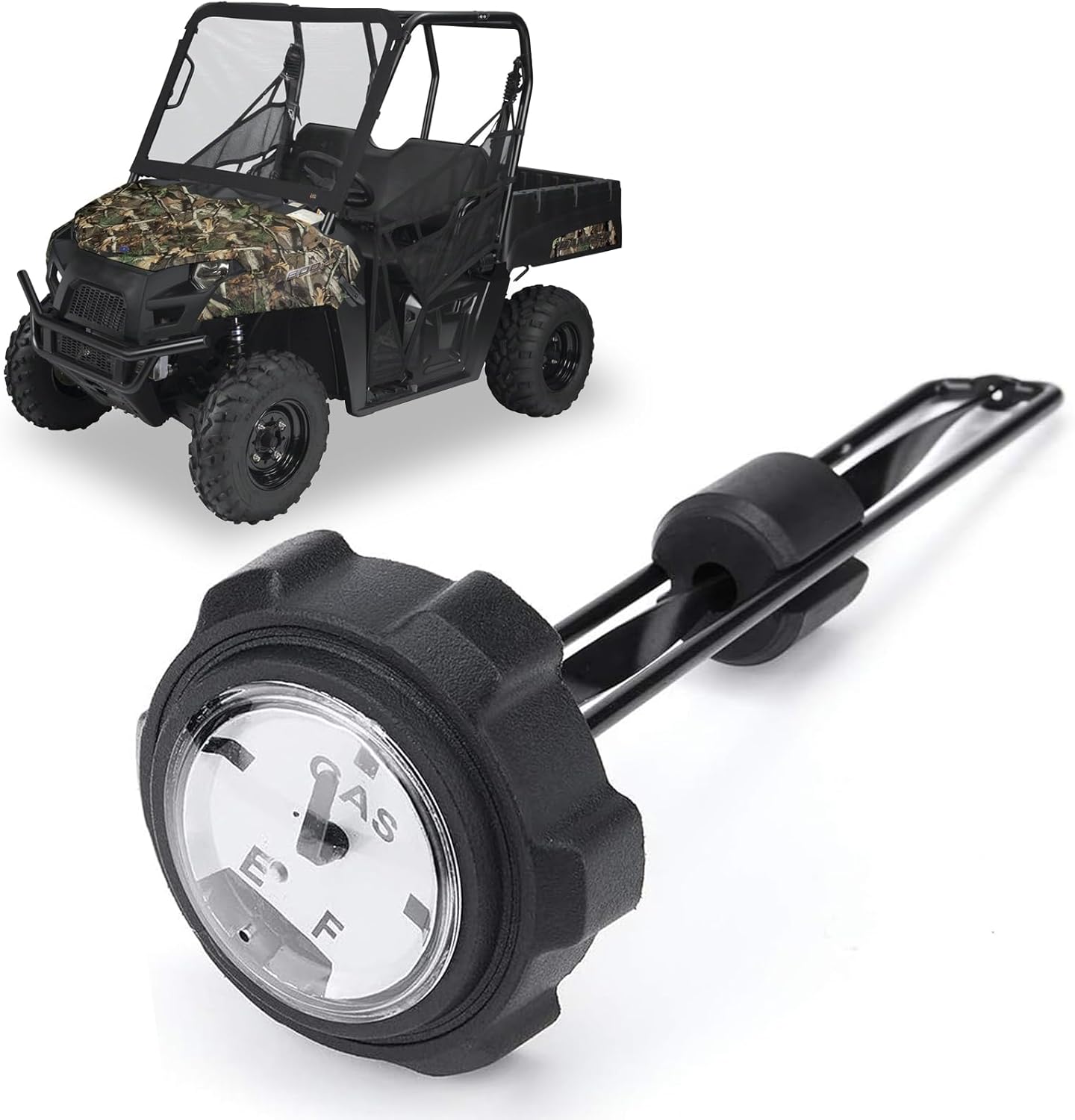 Upgraded Gas Cap with Gauge, Fuel Gas Cap Gauge Compatible with Polaris Ranger 400