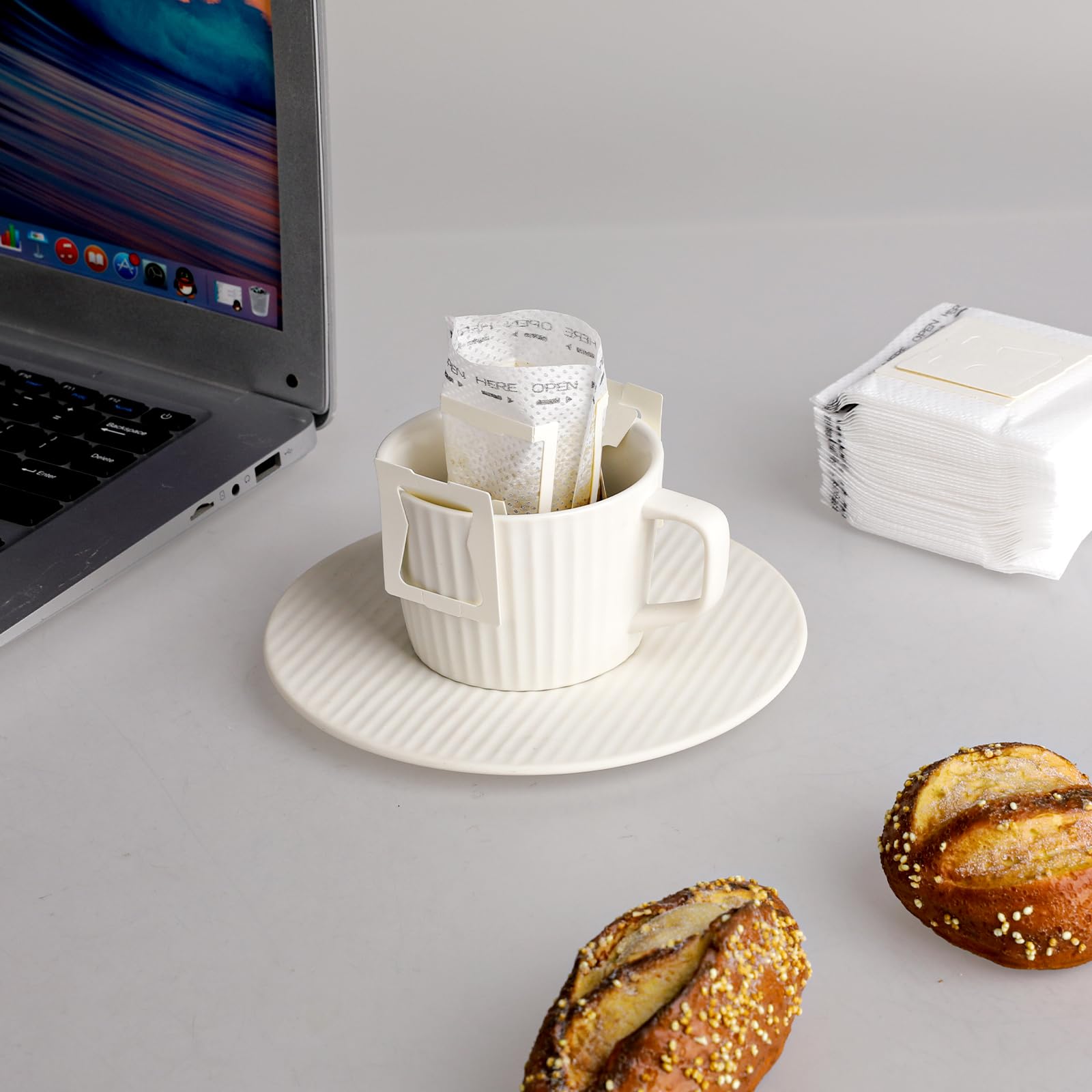 100 Stück Drip Coffee Filtertüten - Hängende Ohr Kaffeebeutel