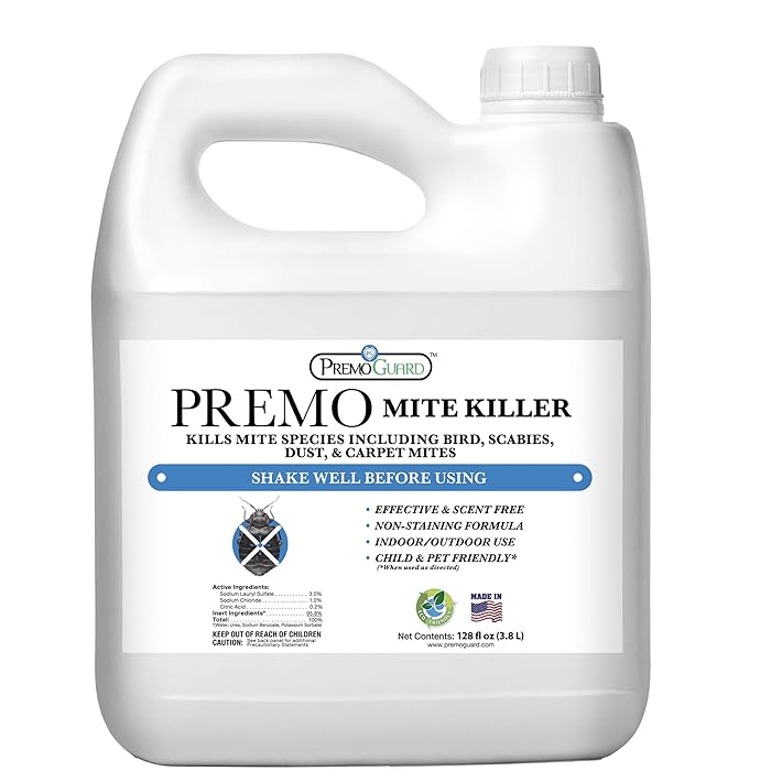 Buy Mite Killer Spray by Premo Guard 128 oz Treatment for Dust Spider