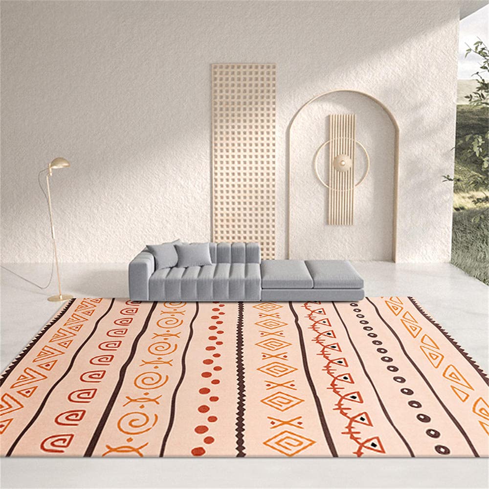 Tapis salle a manger design géométrique pour réchauffer votre intérieur