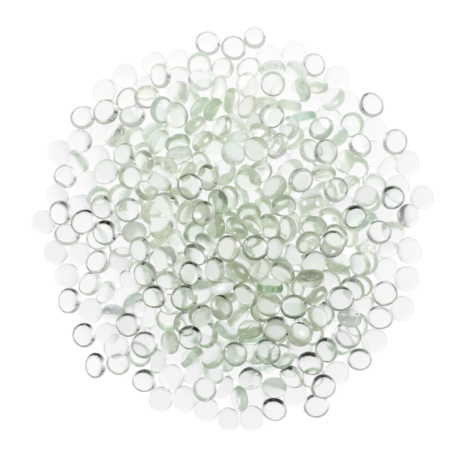 400pcs Clear Flat Glass Marbles Decorative Beads for Vases Aquariums Crafts and Centerpieces Compact Durable Glass for Home Decor