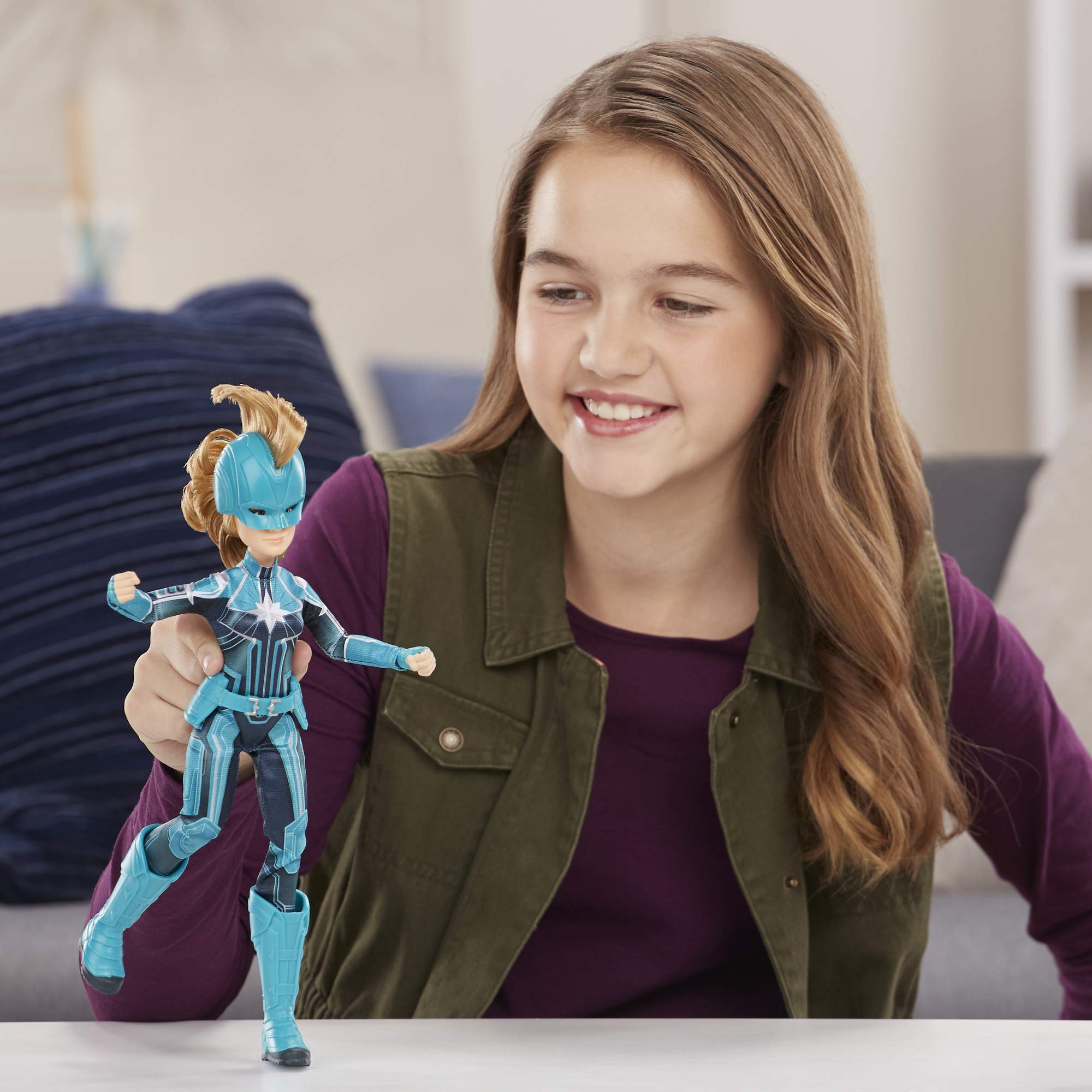 Marvel Captain Marvel (Starforce) Super Hero Doll with Helmet Accessory (Ages 6 and up)