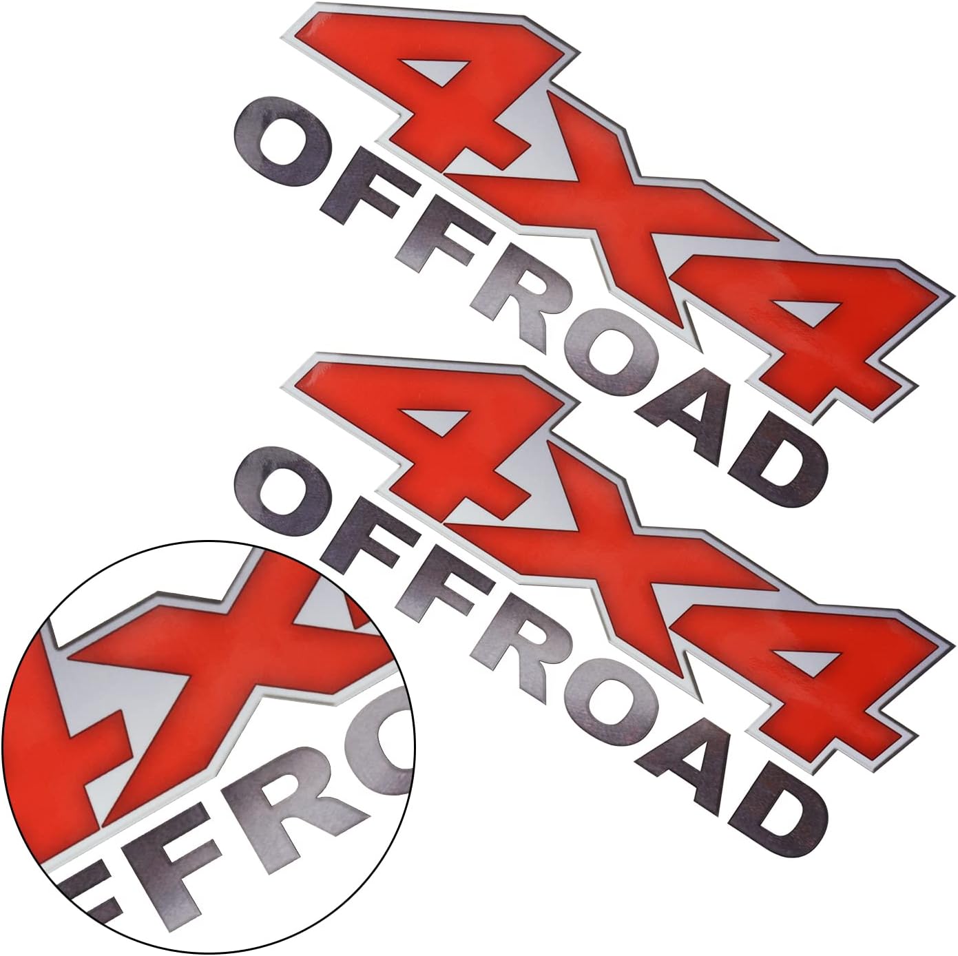 4x4 Decal For Truck SUV ATV Side By Side Vinyl Decal Sticker 2 Pcs - Foto 3