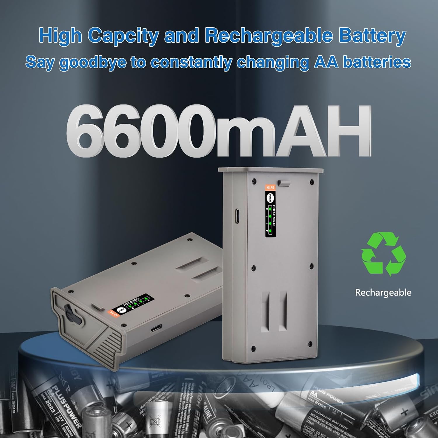 Pickle Power New Reveal Lithium Battery Pack for for Reveal X Gen 3.0, X Pro, X Gen 2.0, SK, XB, 6600mAh Rechargeable Trail Hunting Camera Battery with USB-C & 12V DC Ports