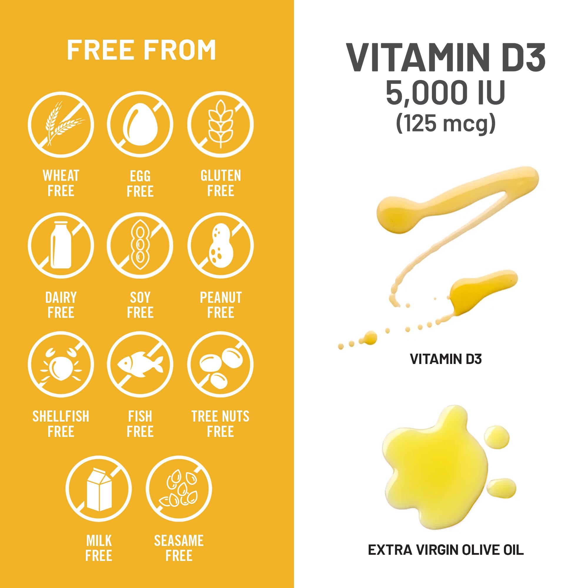 NatureWise Vitamin D3 5000IU Supplement, Bone & Immune Health, 30 Softgels — Amazon image 7