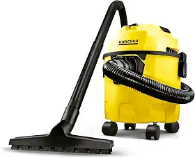 Kärcher Aspirador WDL 1 3 em 1 - Aspira Pó e Água + Função Soprador. Compacto e Portátil - Com alcance de 7,5 metros. Potência de 1500W 220v