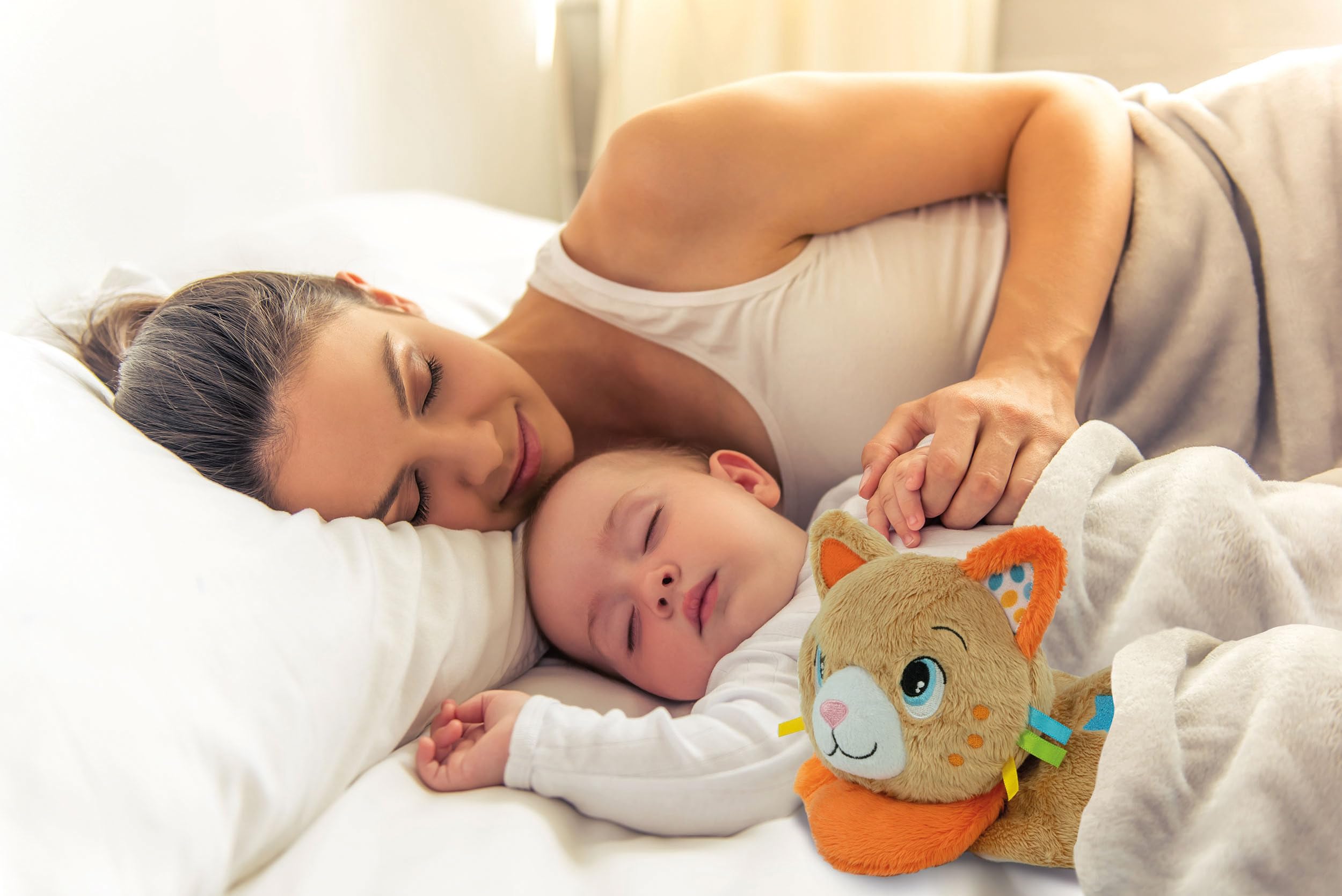 Clementoni - 17876 - Roby Ron Ron - Gatto Peluche Interattivo Che Simula Le Fusa, Melodie E Suoni Della Natura, Sviluppo Multisensoriale, Regalo Neonati, 100% Lavabile (In Italiano, Batterie Incluse)