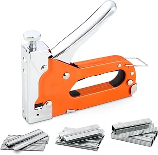 Grapadora de madera 3 en 1 con 3000 grapas. Removedor de clavos. Empuja clavos de madera perfectos para carpintería, decoración del hogar y material de fijación