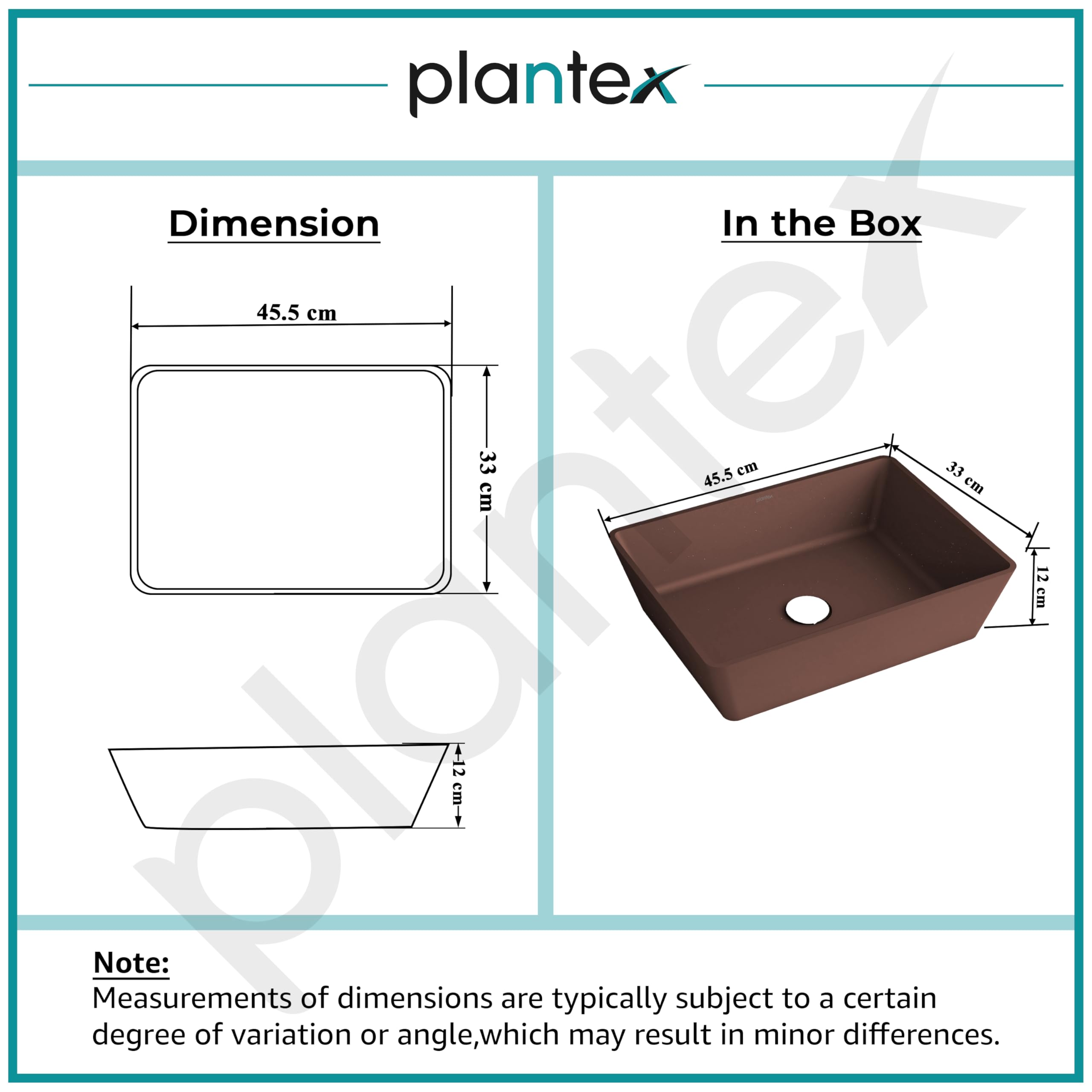 Plantex Quartz Basin - Brown Matte Washbasin -3 Plantex Quartz Basin - Brown Matte Washbasin -3