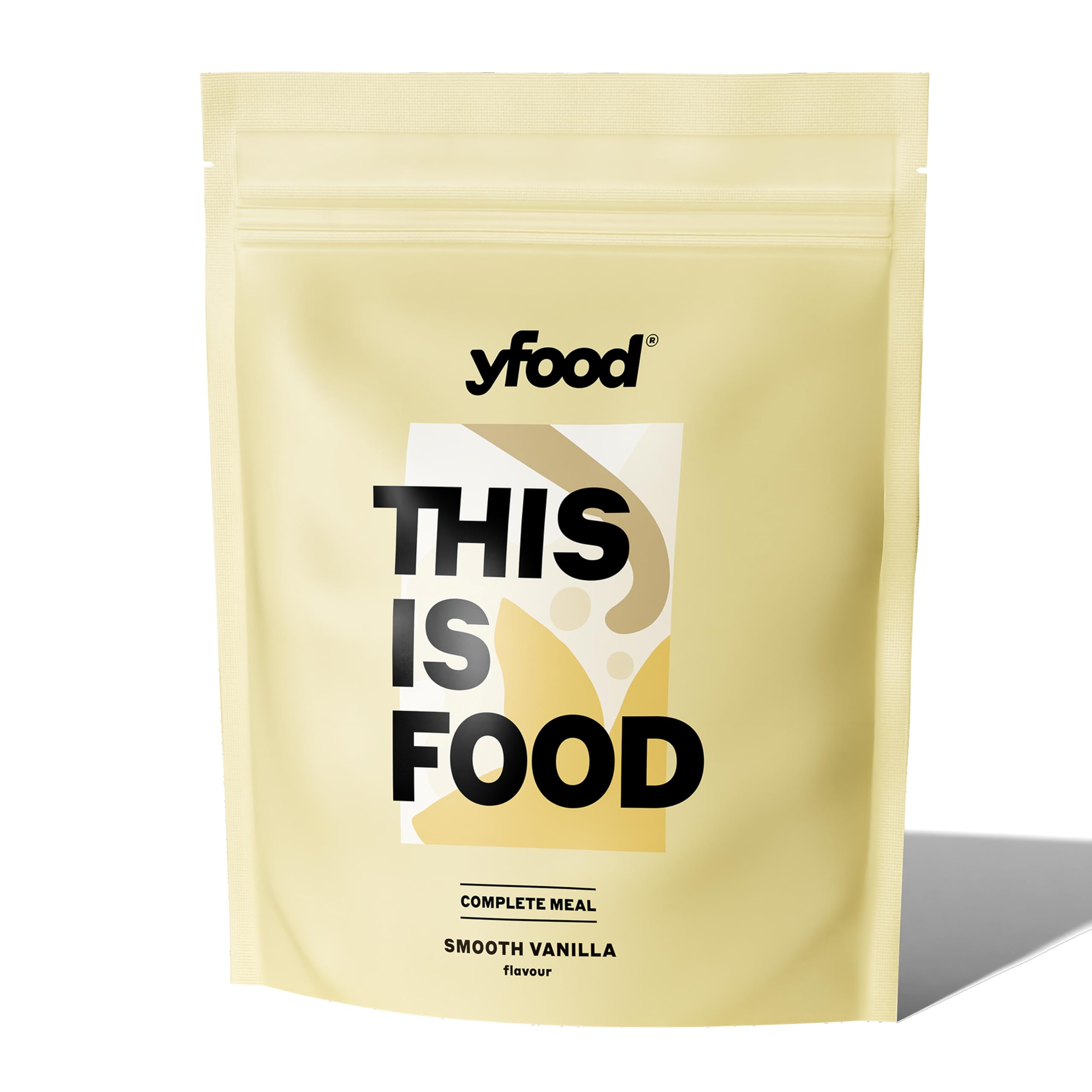 yfood Polvere Smooth Vanilla, delizioso pasto da bere in viaggio, polvere THIS IS FOOD, proteine 25 g, 12 pasti, 26 vitamine e minerali, sapore: vaniglia